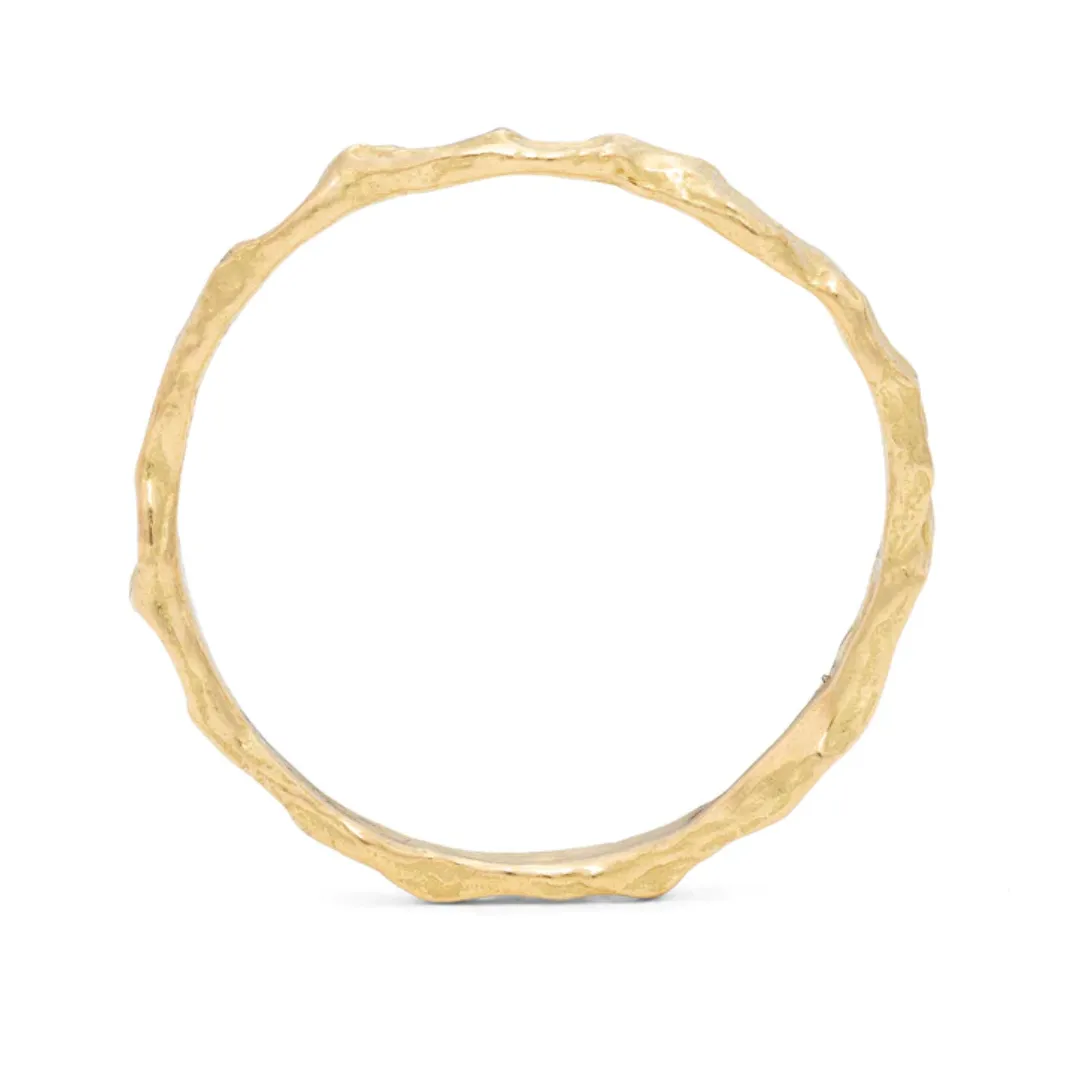 Cockle Skinny 18kt Gold Ring