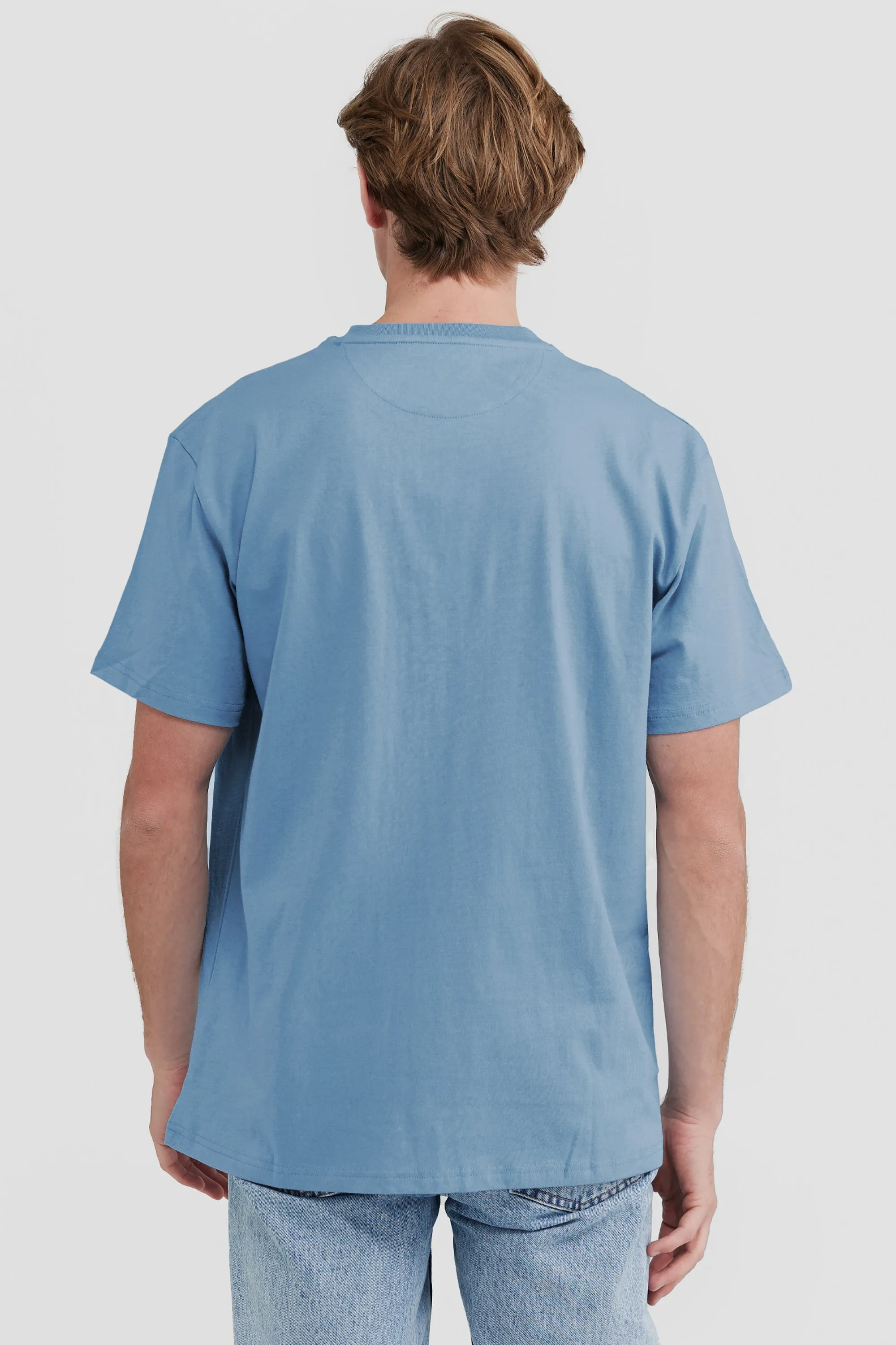 College Logo T Shirt Pacific Blue