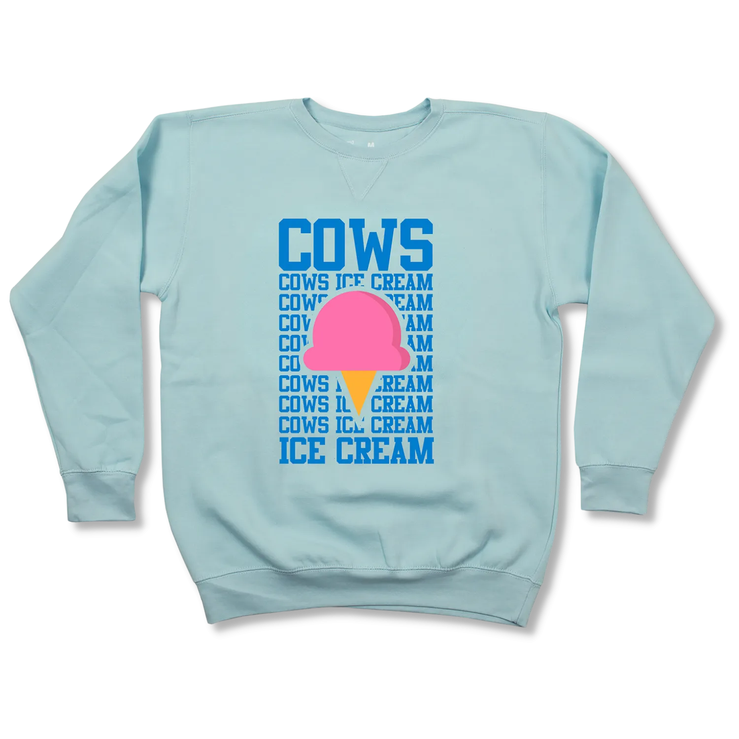 COWS Ice Cream Adult Crewneck