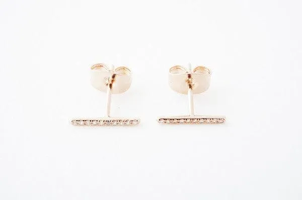 Crystal Bar Earrings