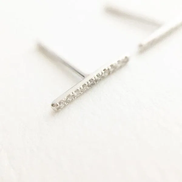 Crystal Bar Earrings