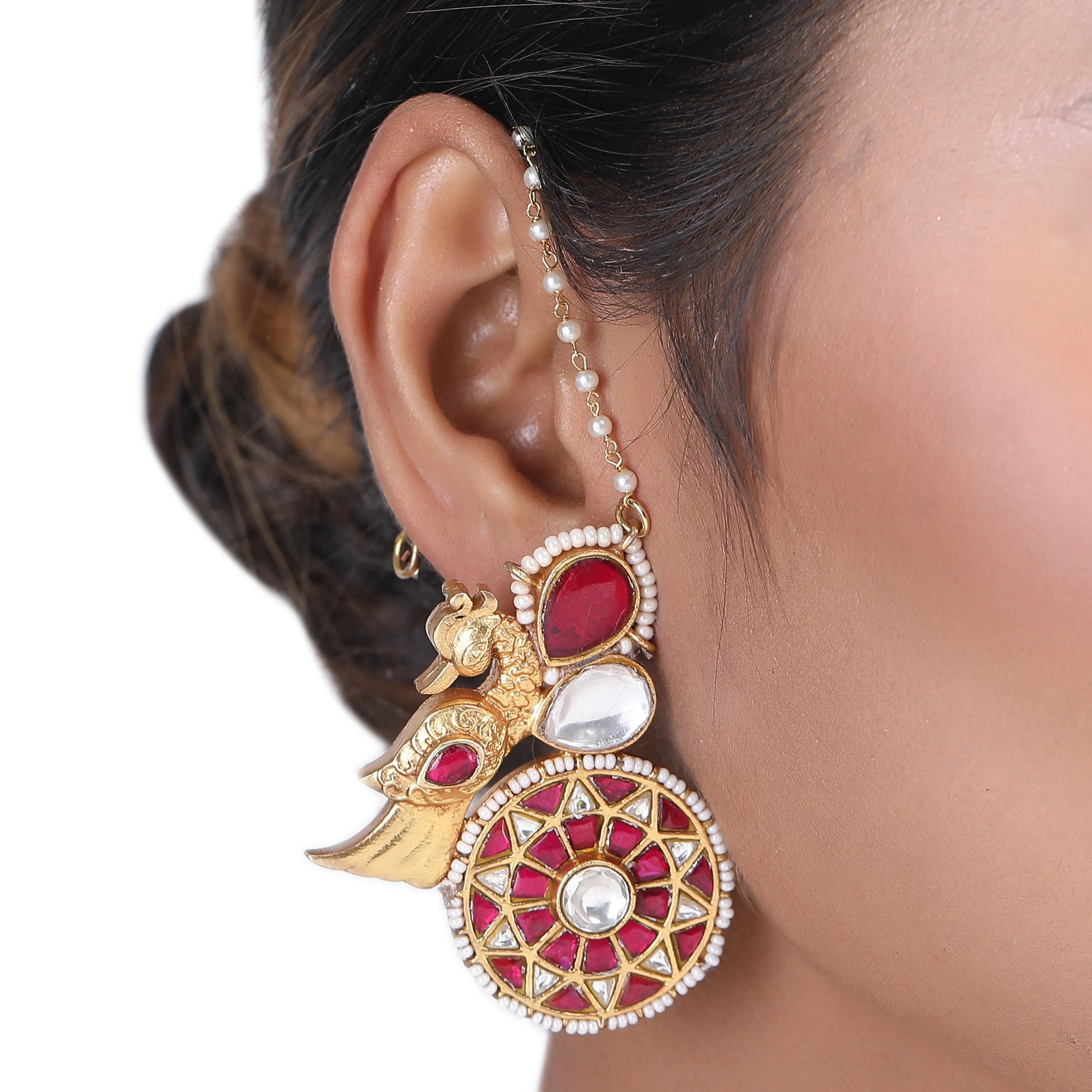 DAMINI PEACOCK EARRINGS