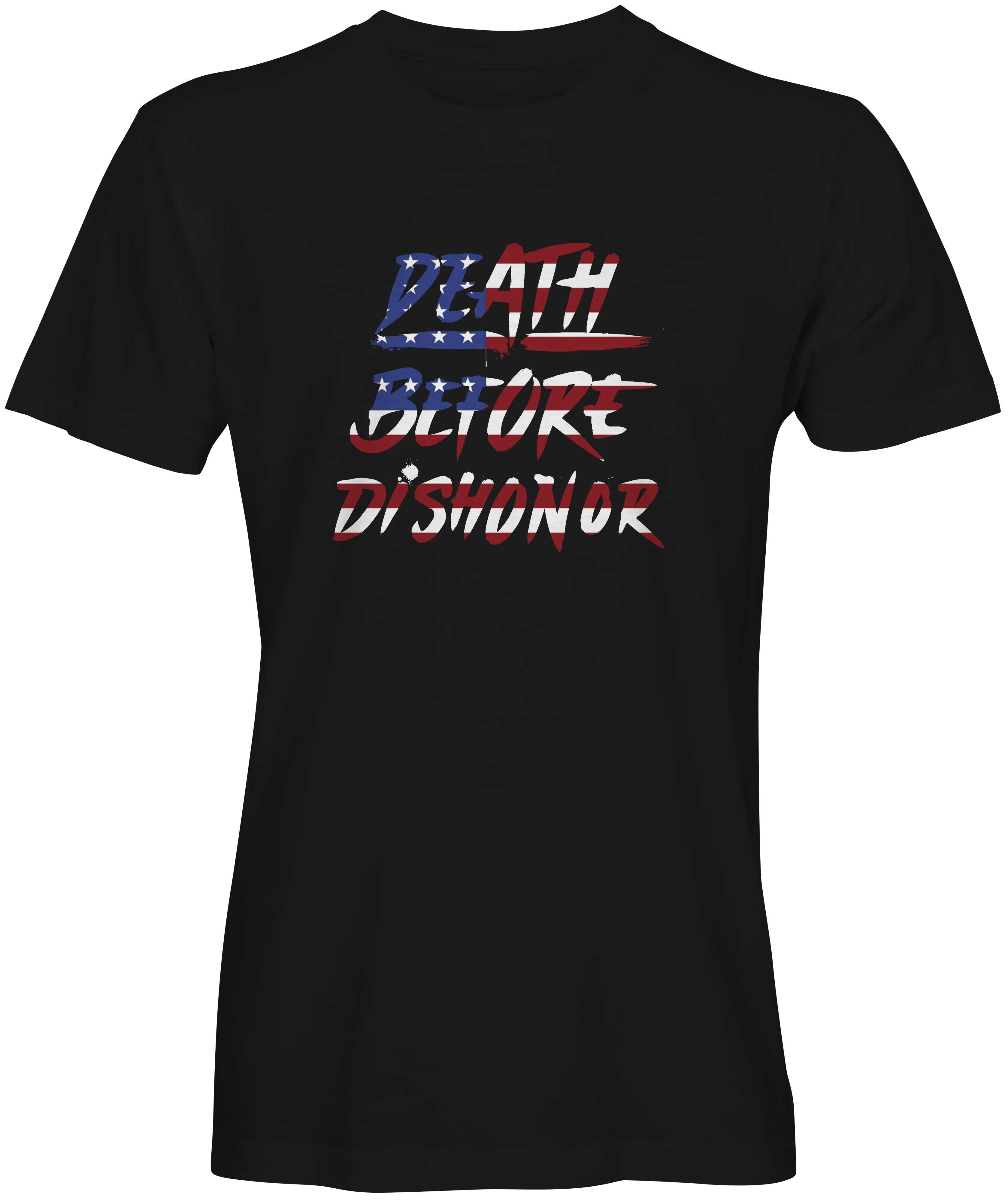 Death Before Honor American Flag T-Shirt