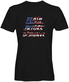 Death Before Honor American Flag T-Shirt