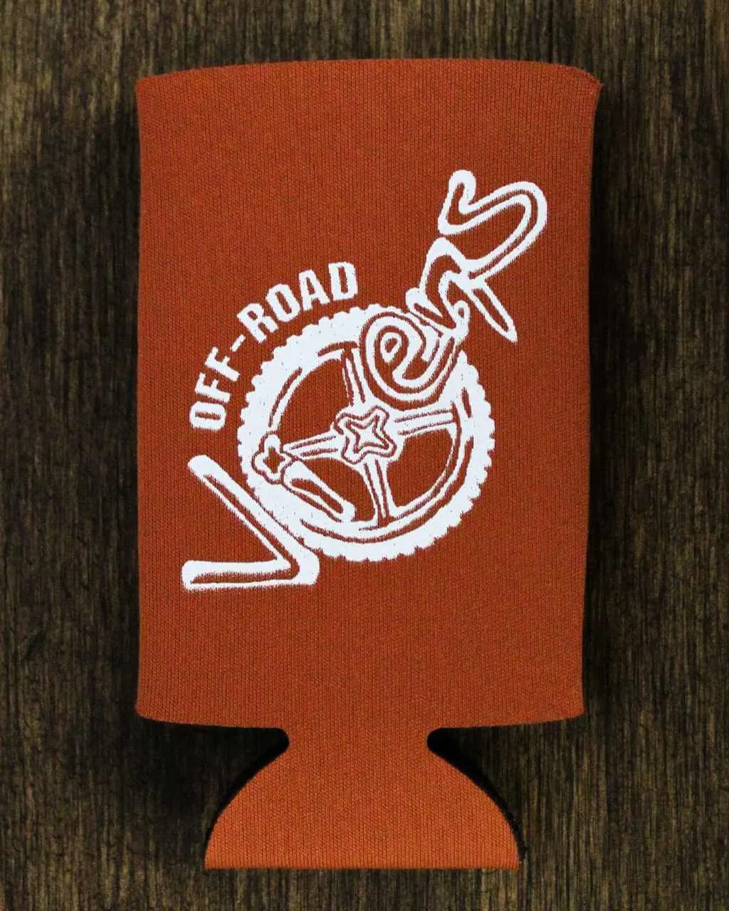 Dirt Roads Slim Can Koozie - Orange