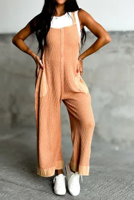 Elara Jumpsuit - Apricot