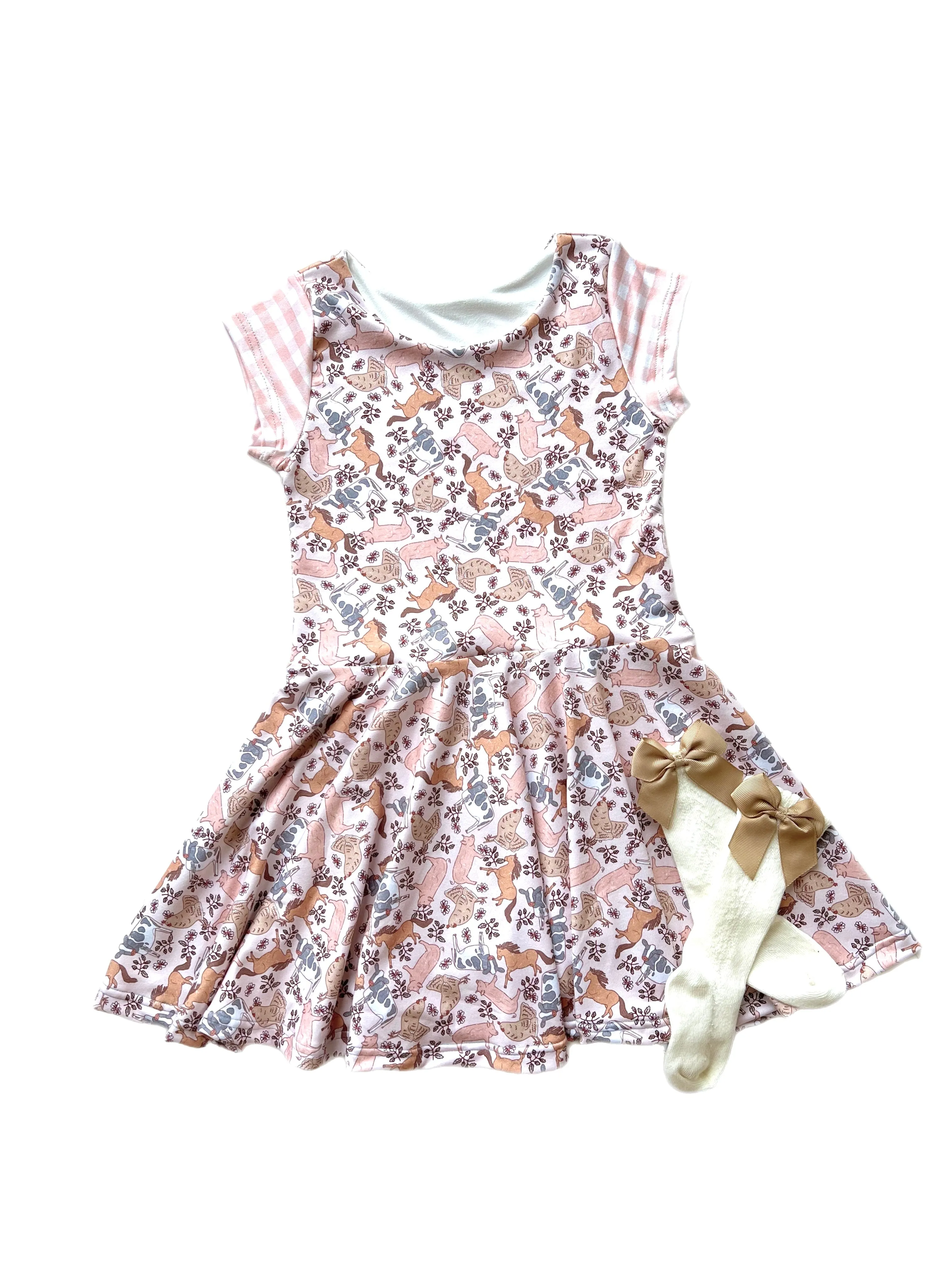 Farm Animals Twirl Dress