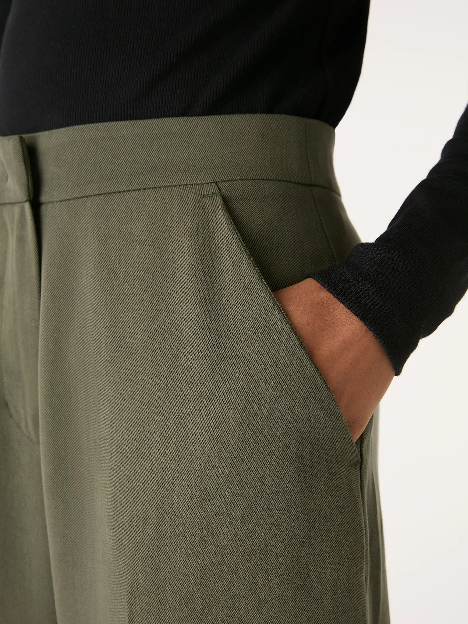 Fleet Flared Trouser in Khaki