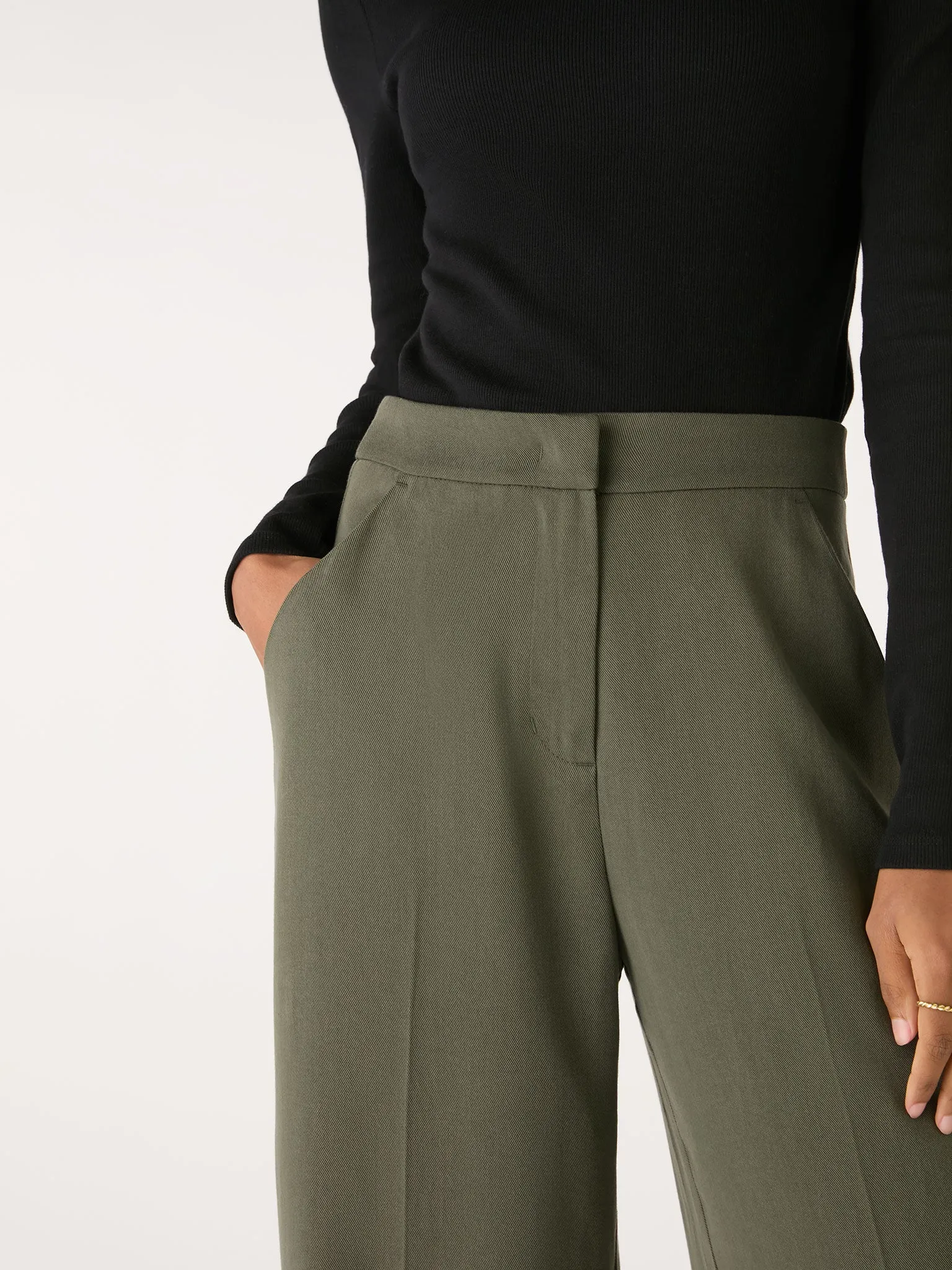 Fleet Flared Trouser in Khaki