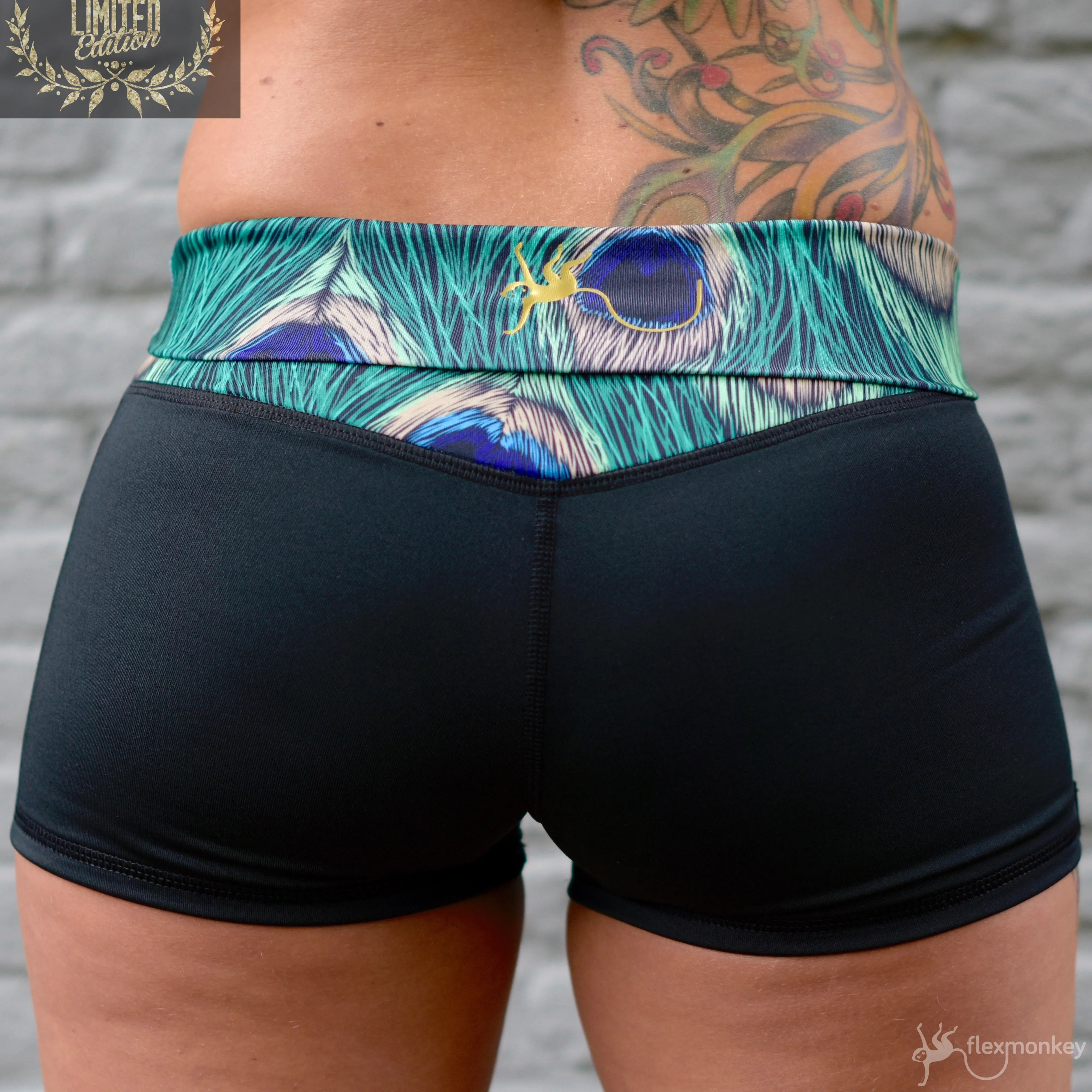 Flexmonkey Foldover short 'Peacock'