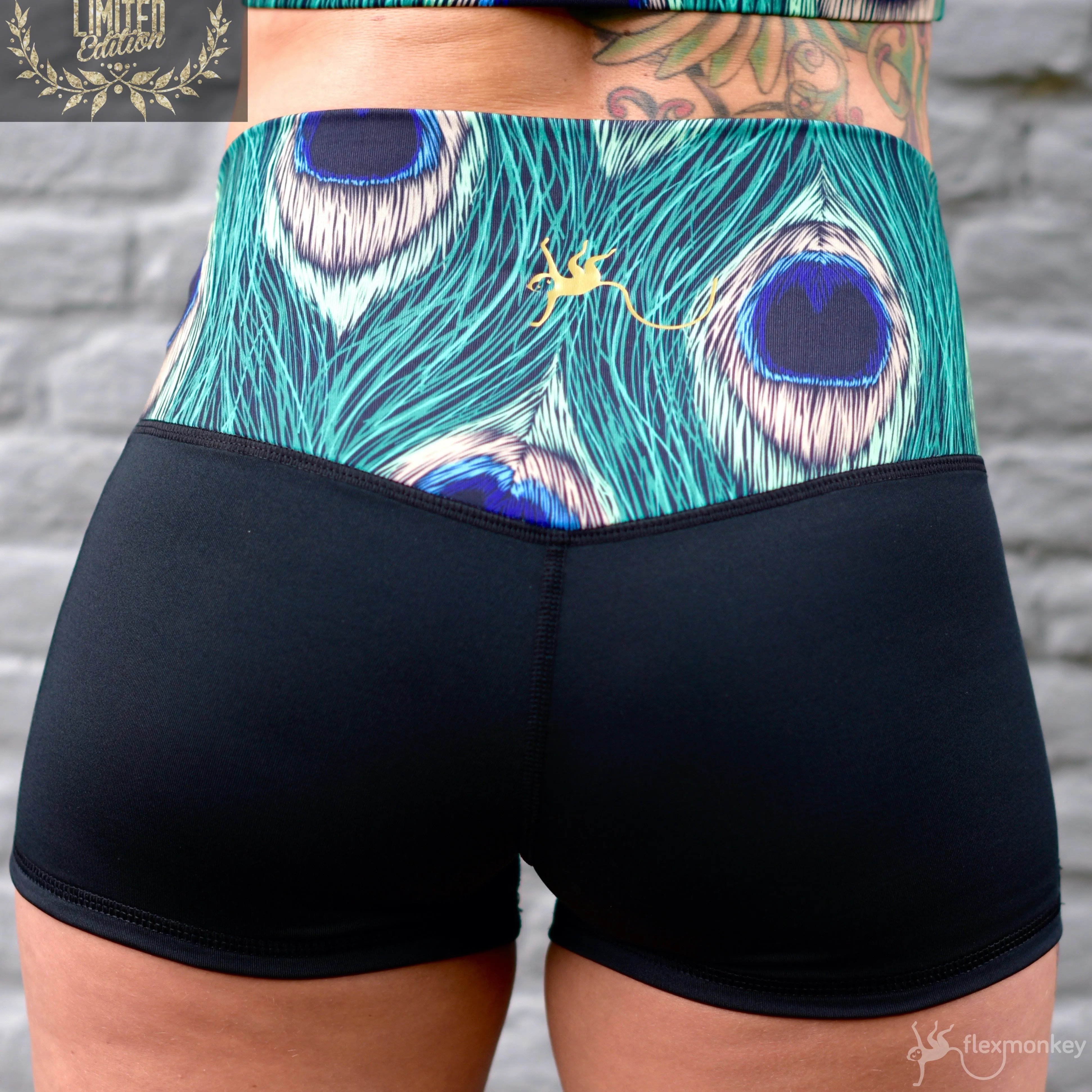 Flexmonkey Foldover short 'Peacock'