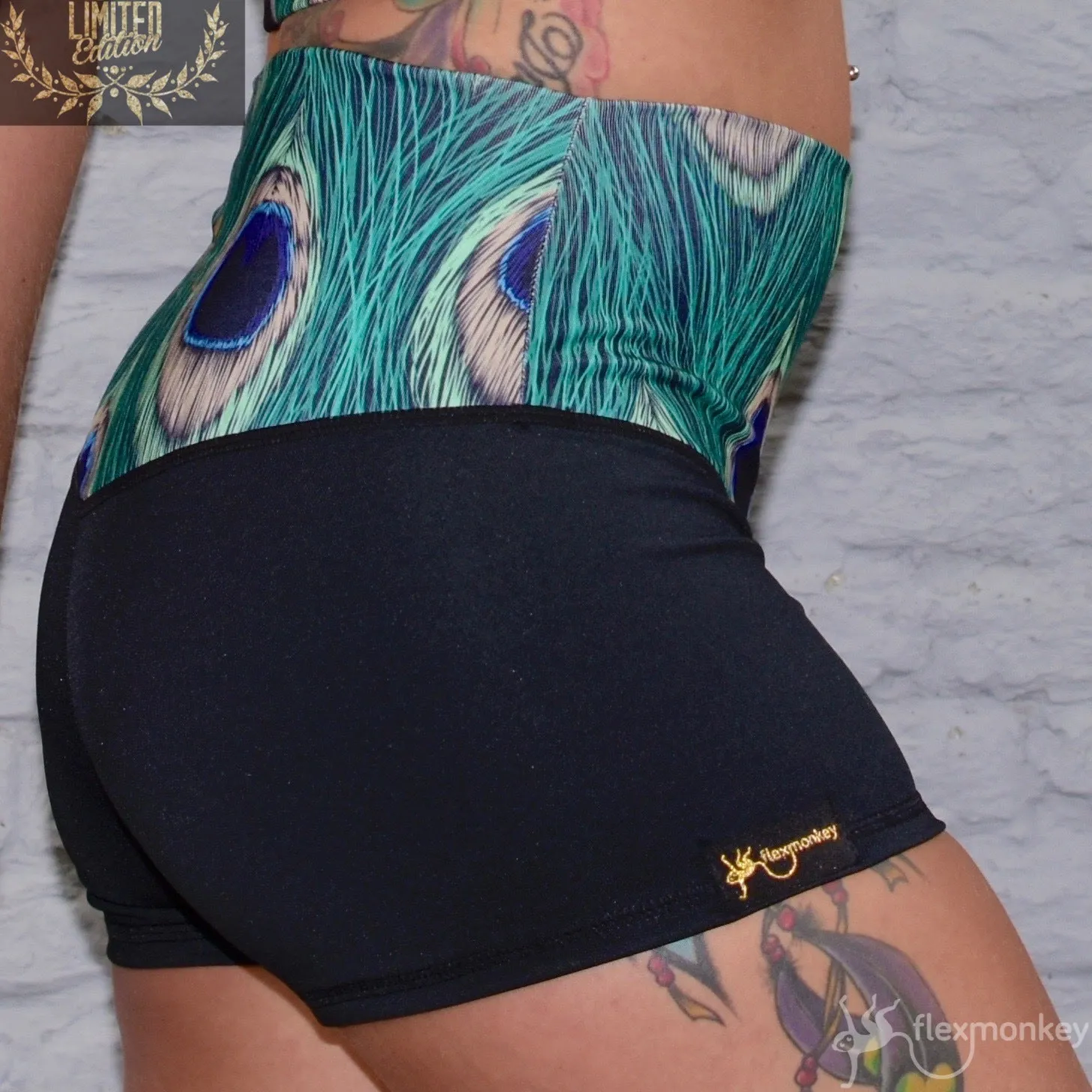 Flexmonkey Foldover short 'Peacock'