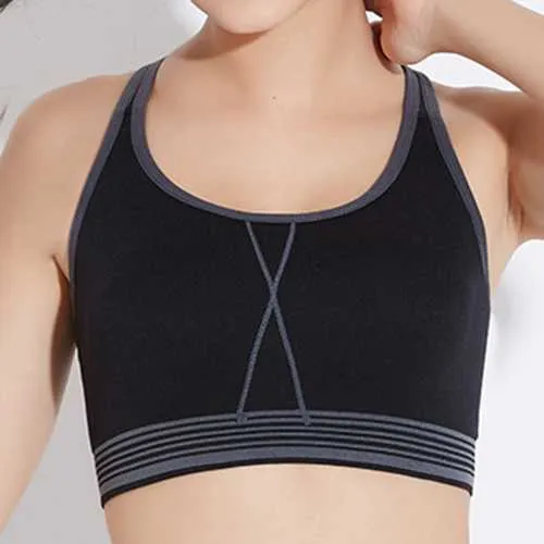 Full Coverage Shockproof Padded Wire Free Sports Bra