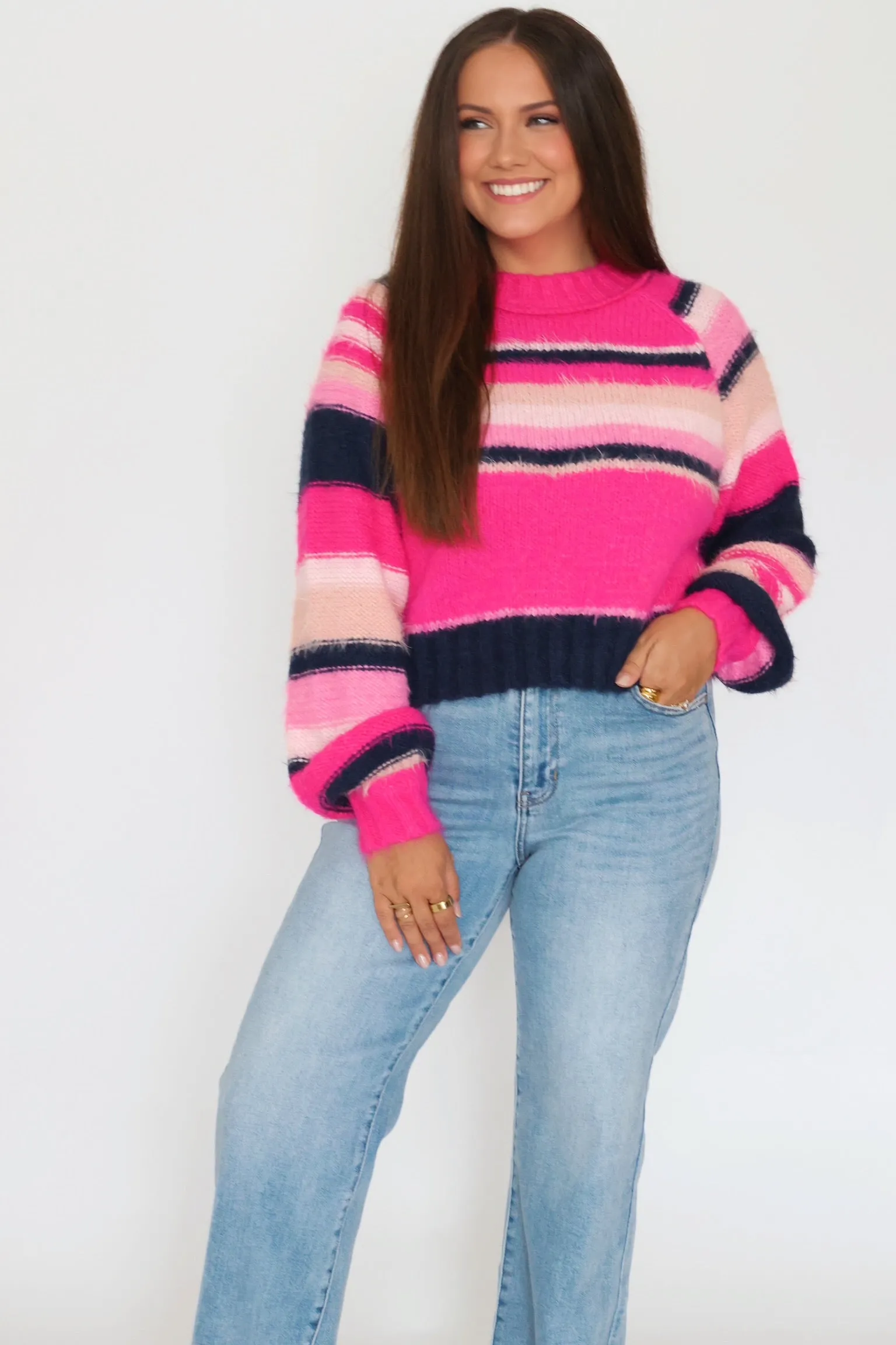 Georgia Sweater - Pink Multi