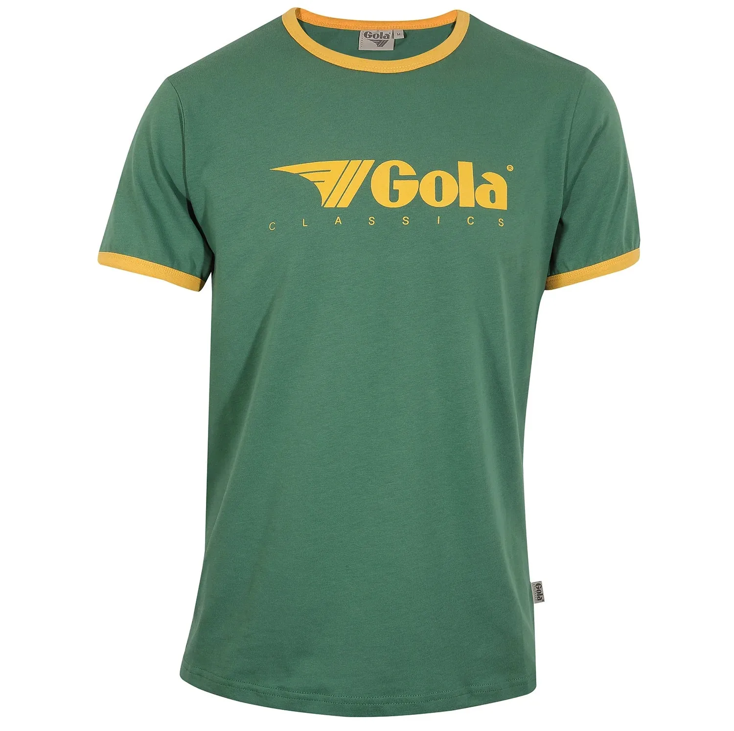 Gola - Green & Yellow Short Sleeve Ringer - T-Shirt