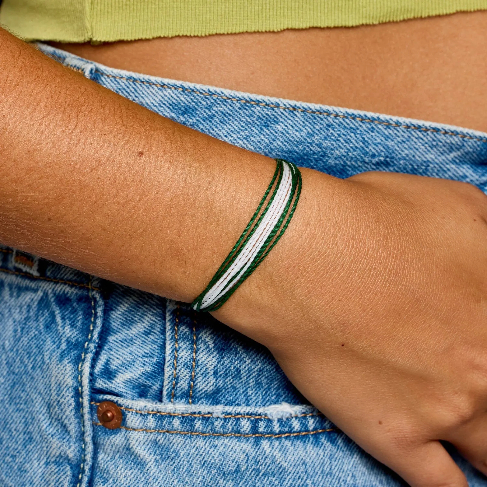 Green & White Bracelet