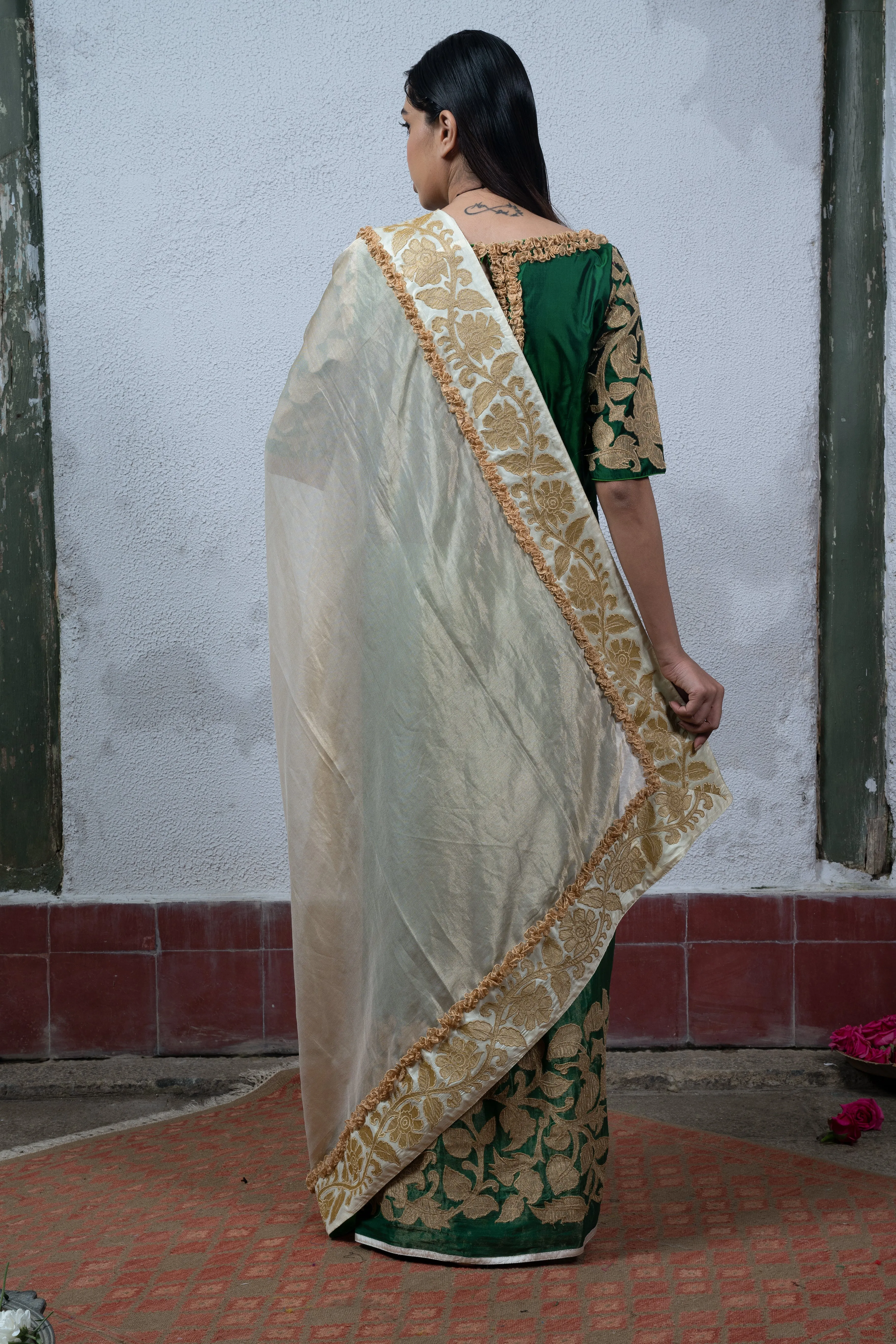 Green Saree