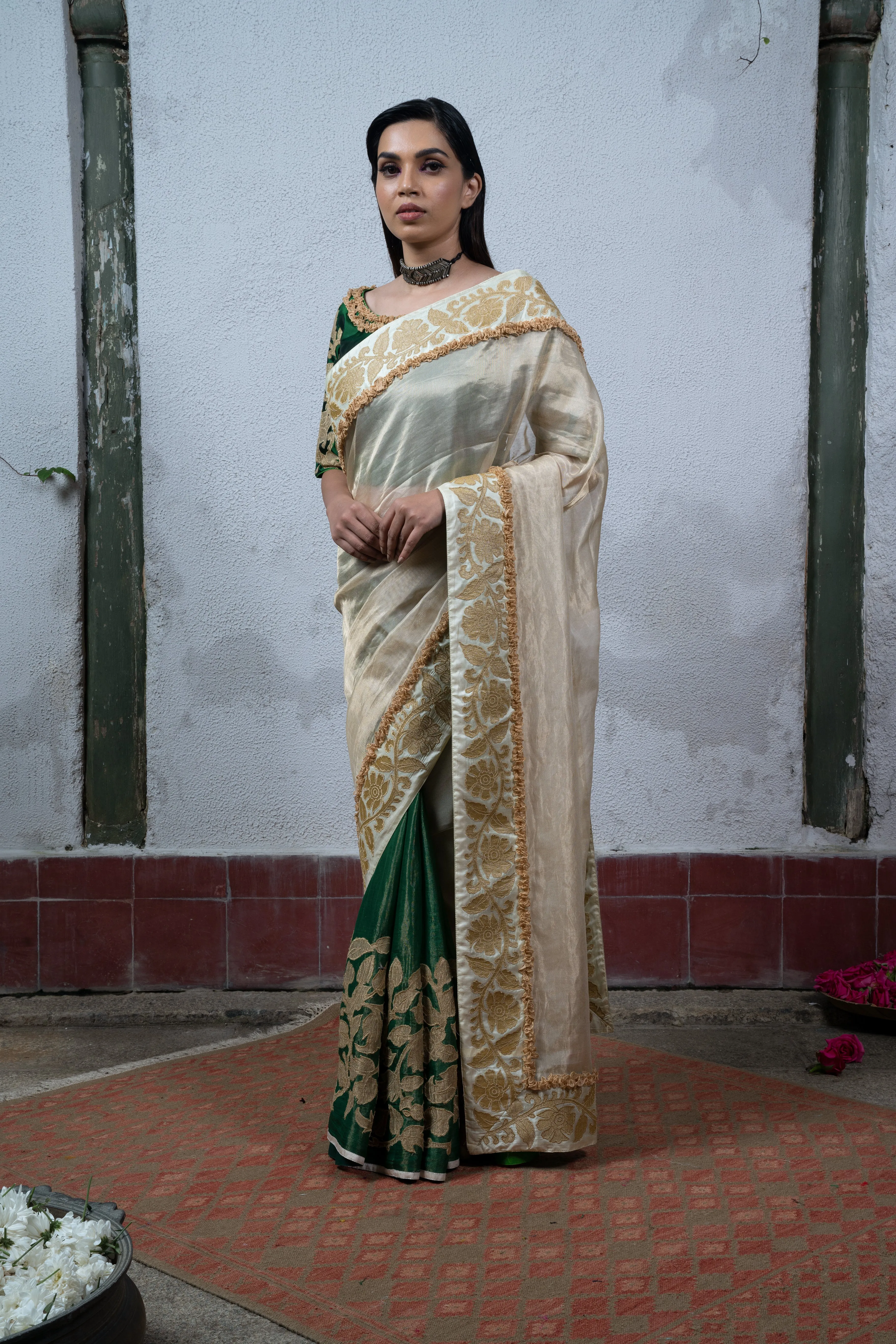 Green Saree