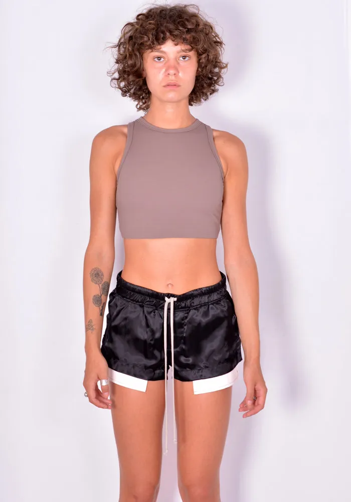 GUACAMOLE 20-1019-BRN CROPPED TANK TOP BROWN