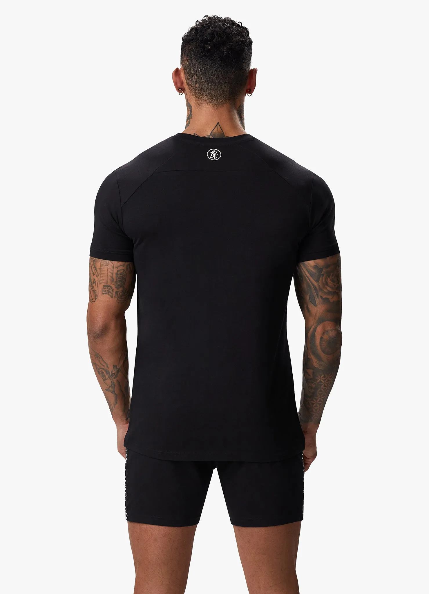 Gym King Taped Jersey Tee - Black