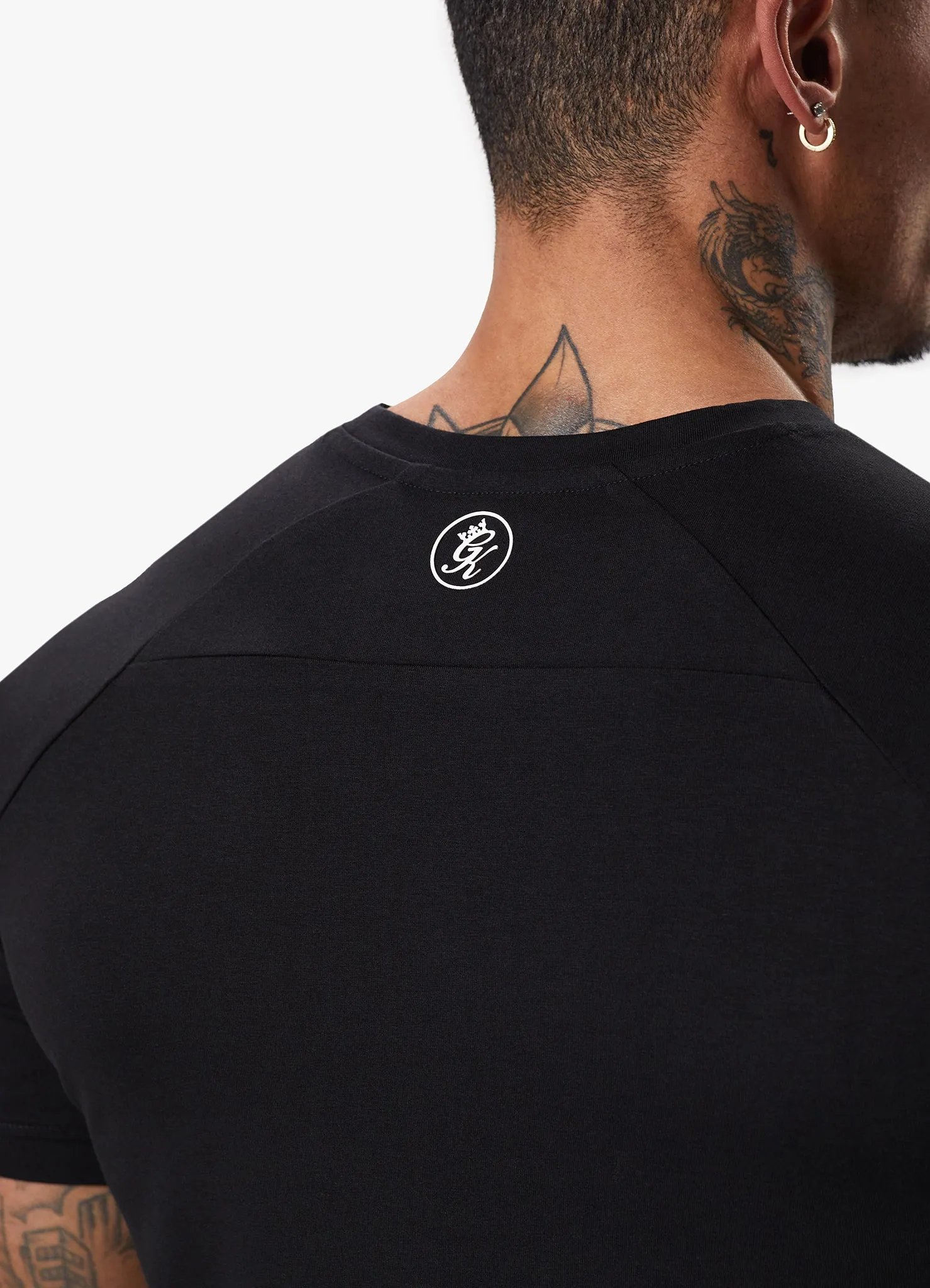 Gym King Taped Jersey Tee - Black