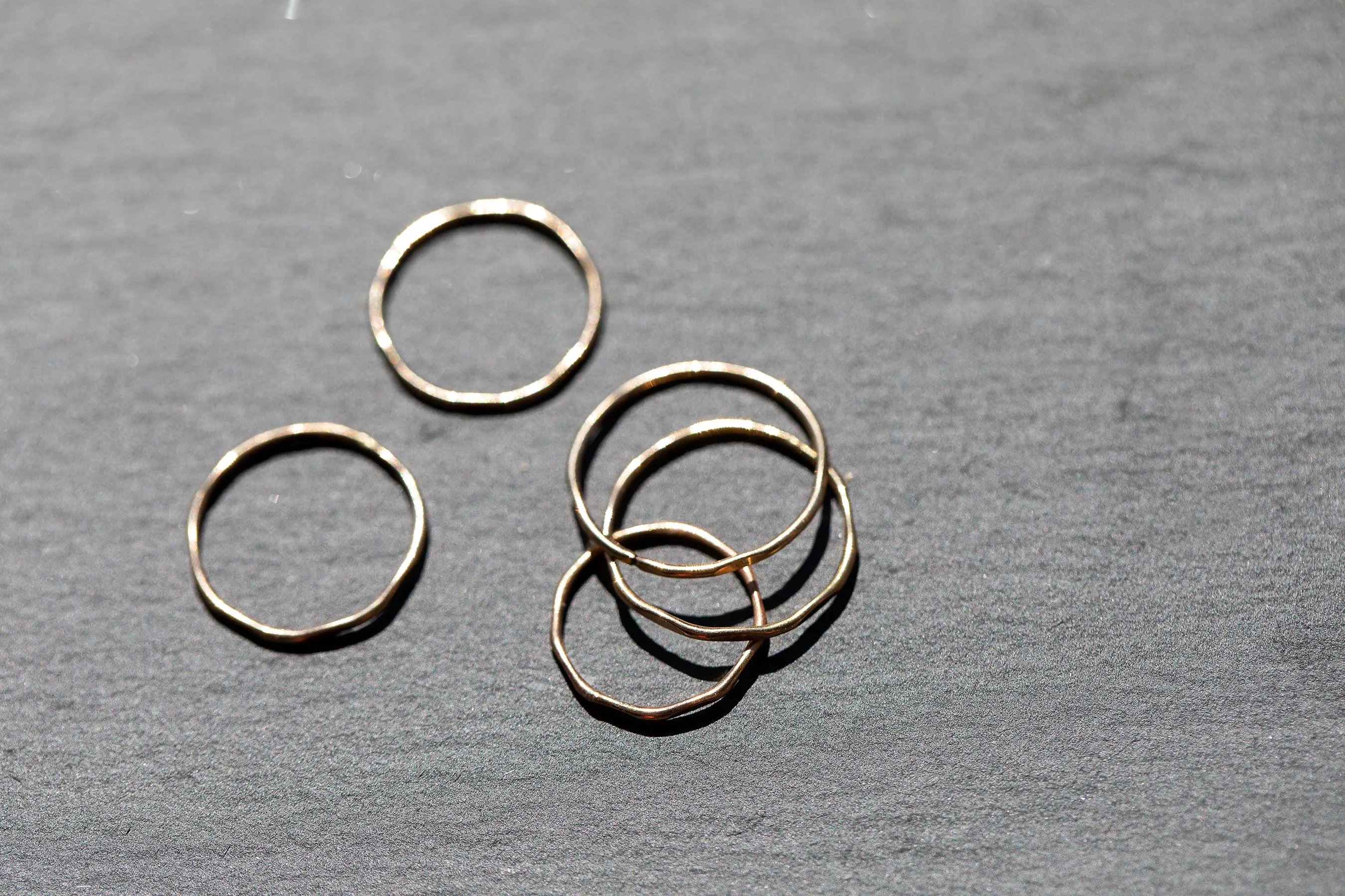 Hammered Stacking Ring