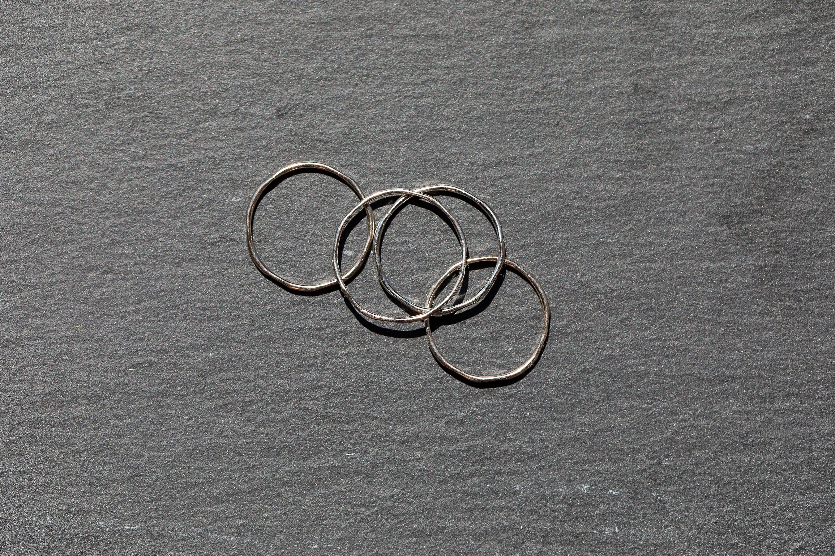 Hammered Stacking Ring