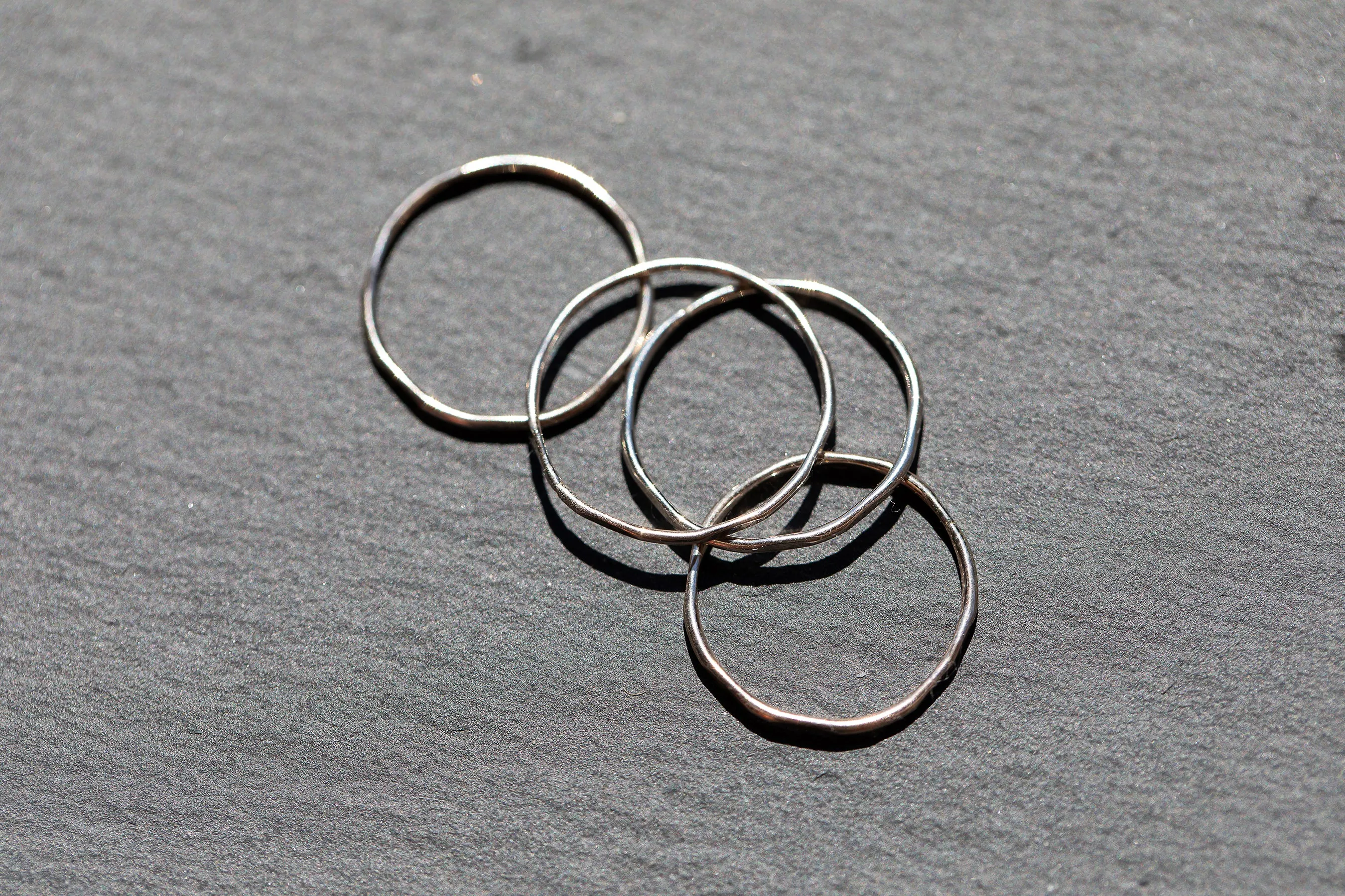 Hammered Stacking Ring