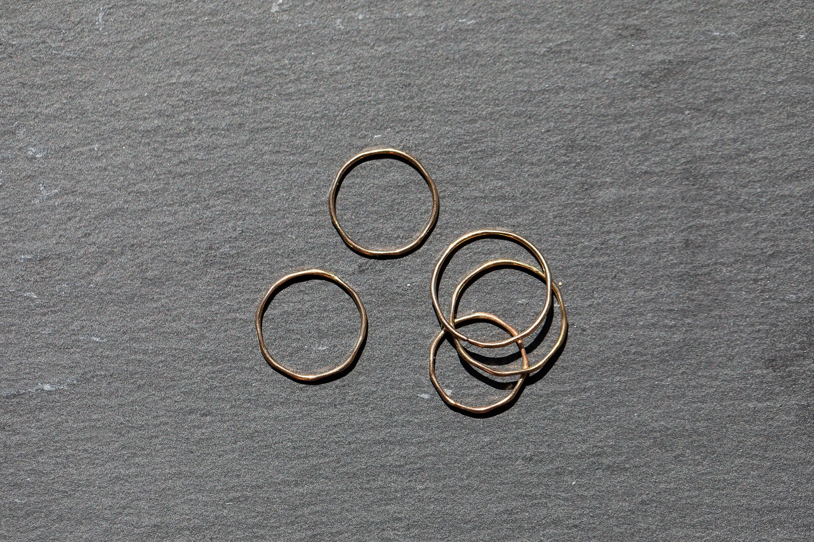 Hammered Stacking Ring