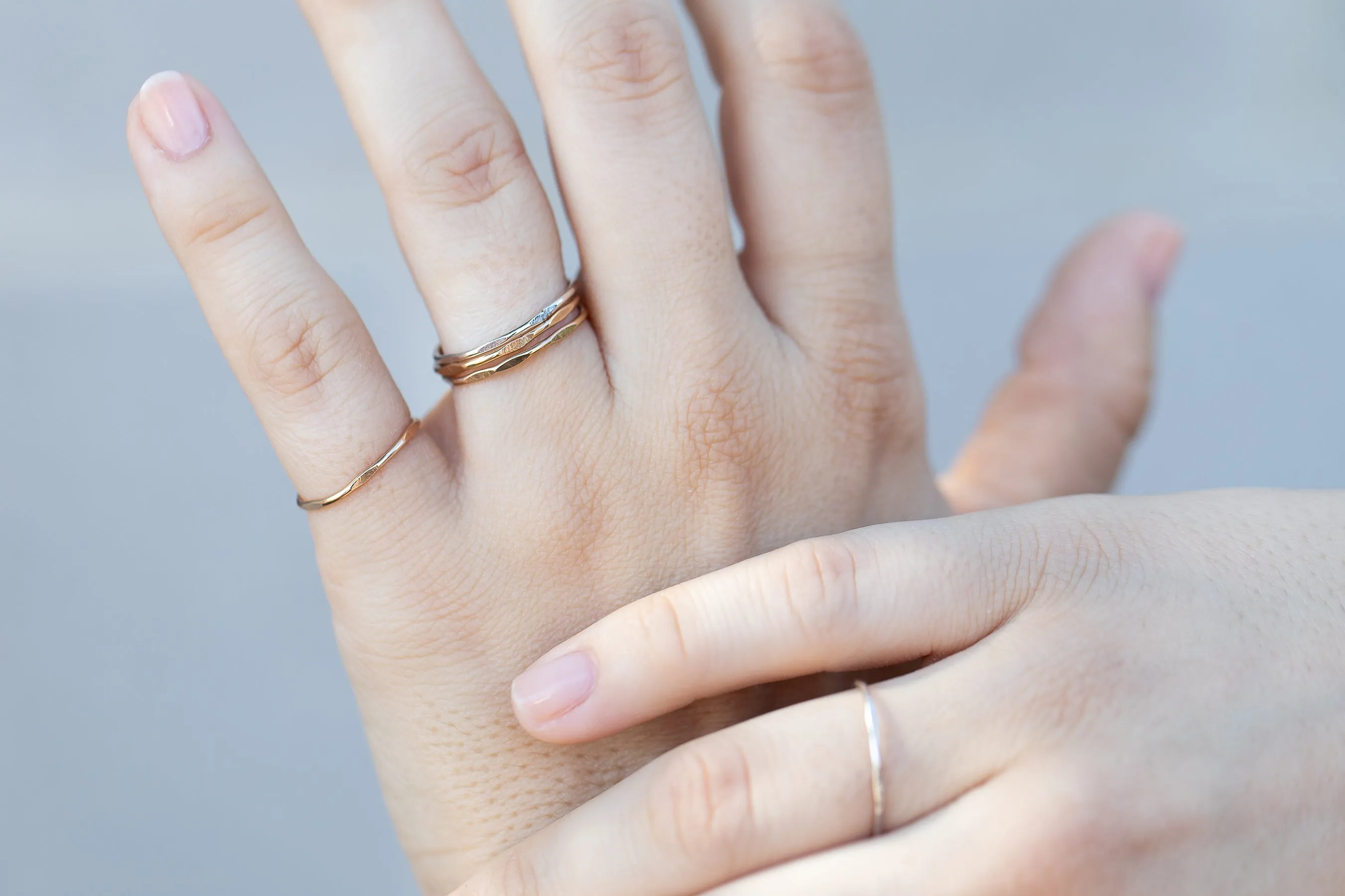 Hammered Stacking Ring