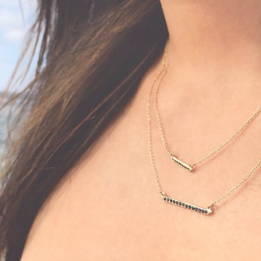 Horizon Black Diamond Necklace