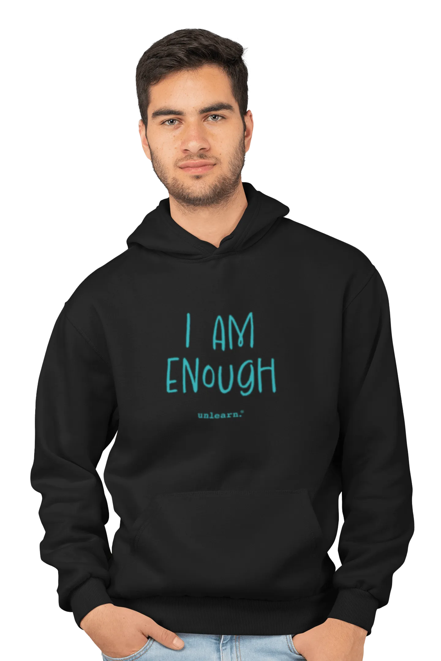 I Am Enough - Relaxed Fit Fleece Hoodie