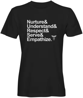 Kind Nurse Words Slogan T-shirt