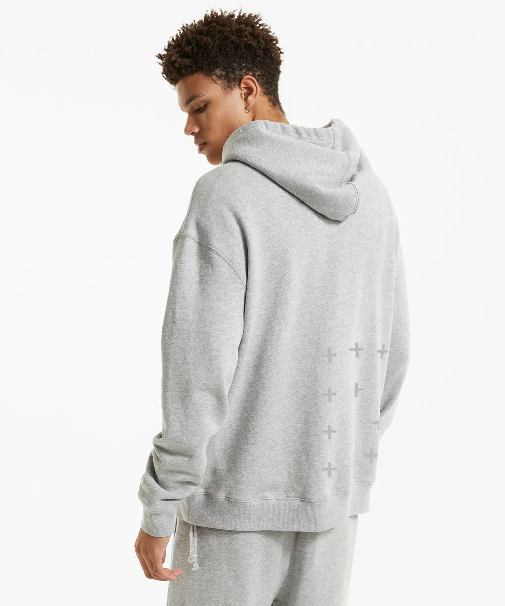 Ksubi 4 X 4 Biggie Hoodie Jet- HEATHER