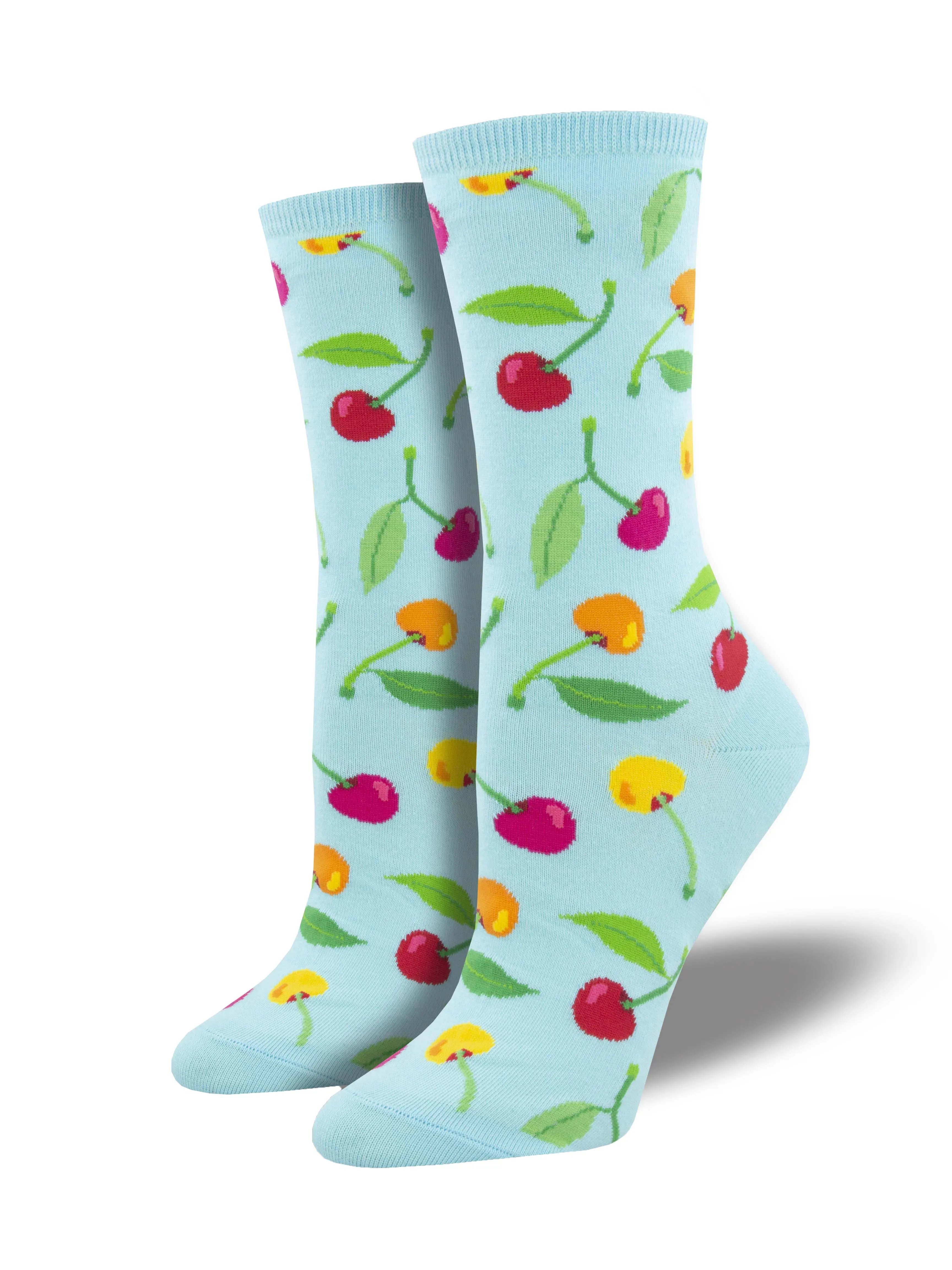 Ladies Cherries Graphic Socks