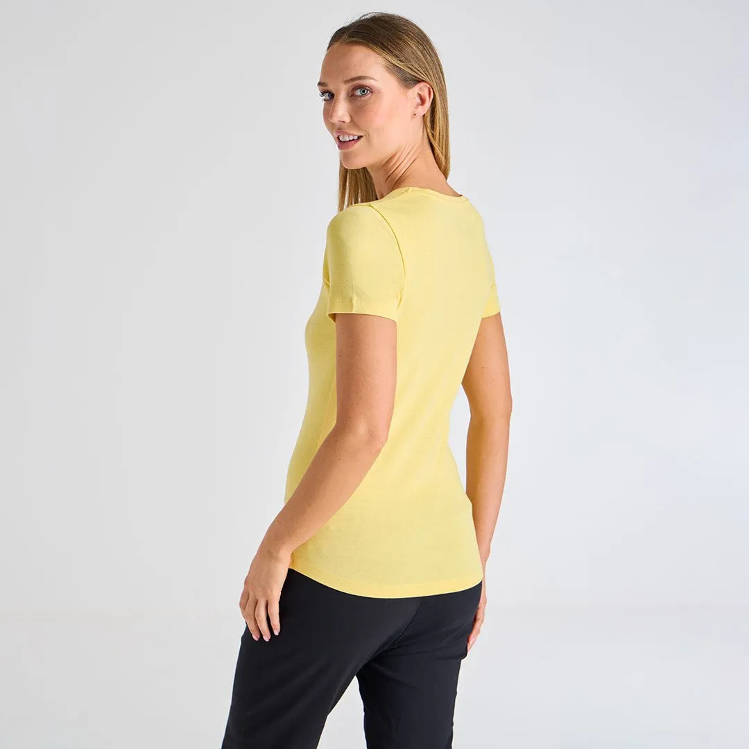 Ladies Lemon Drop V Neck T-Shirt