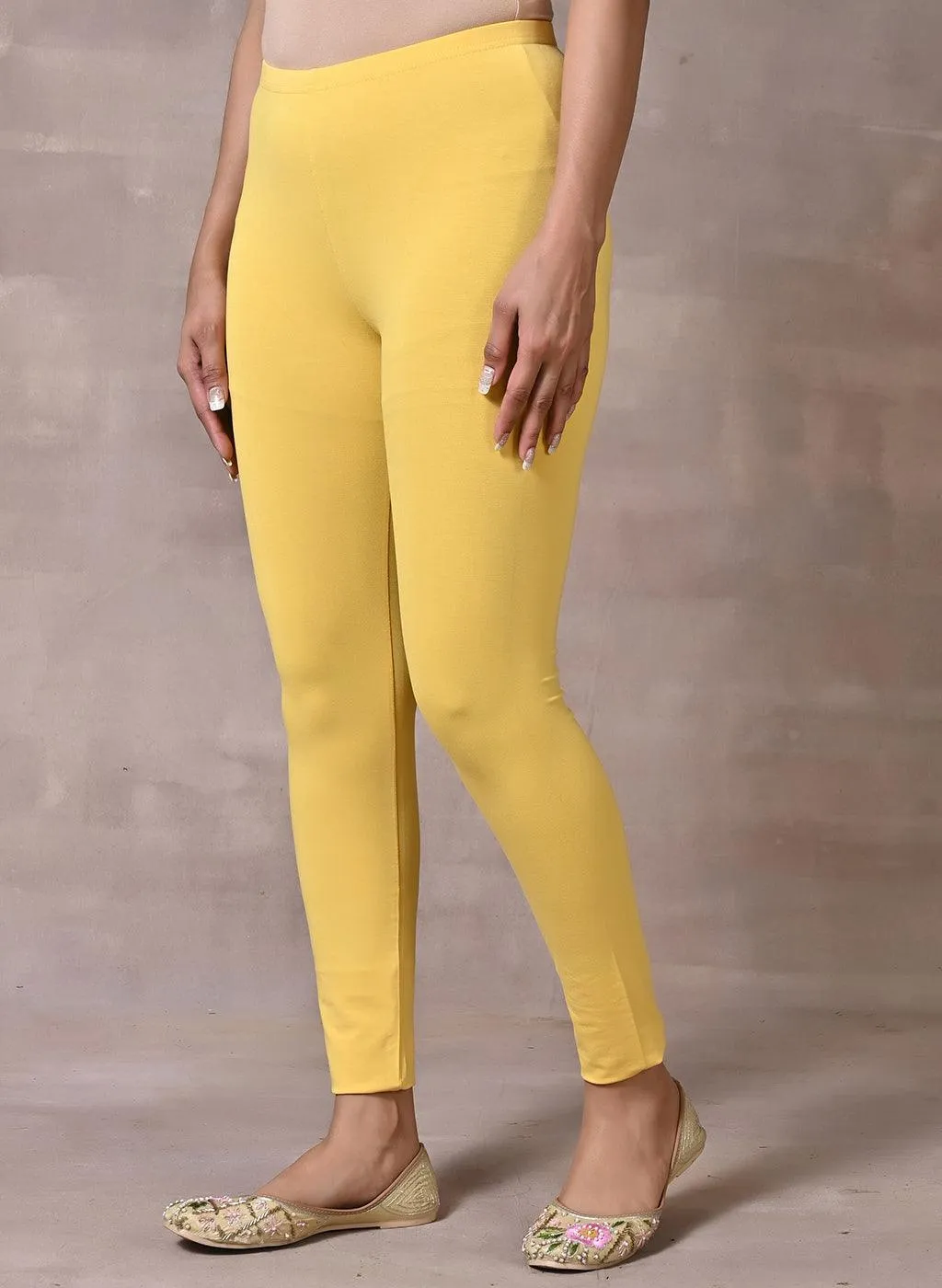 Lemon Yellow Plain Tight