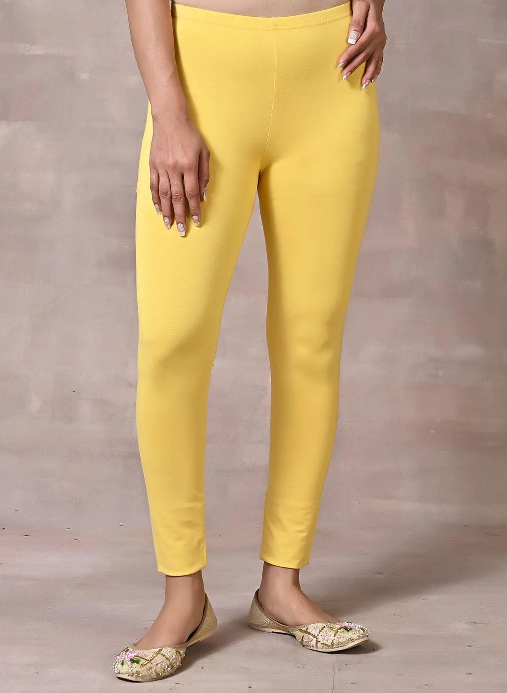 Lemon Yellow Plain Tight