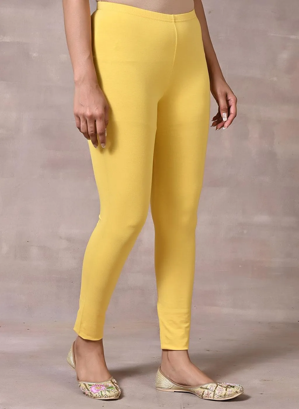 Lemon Yellow Plain Tight