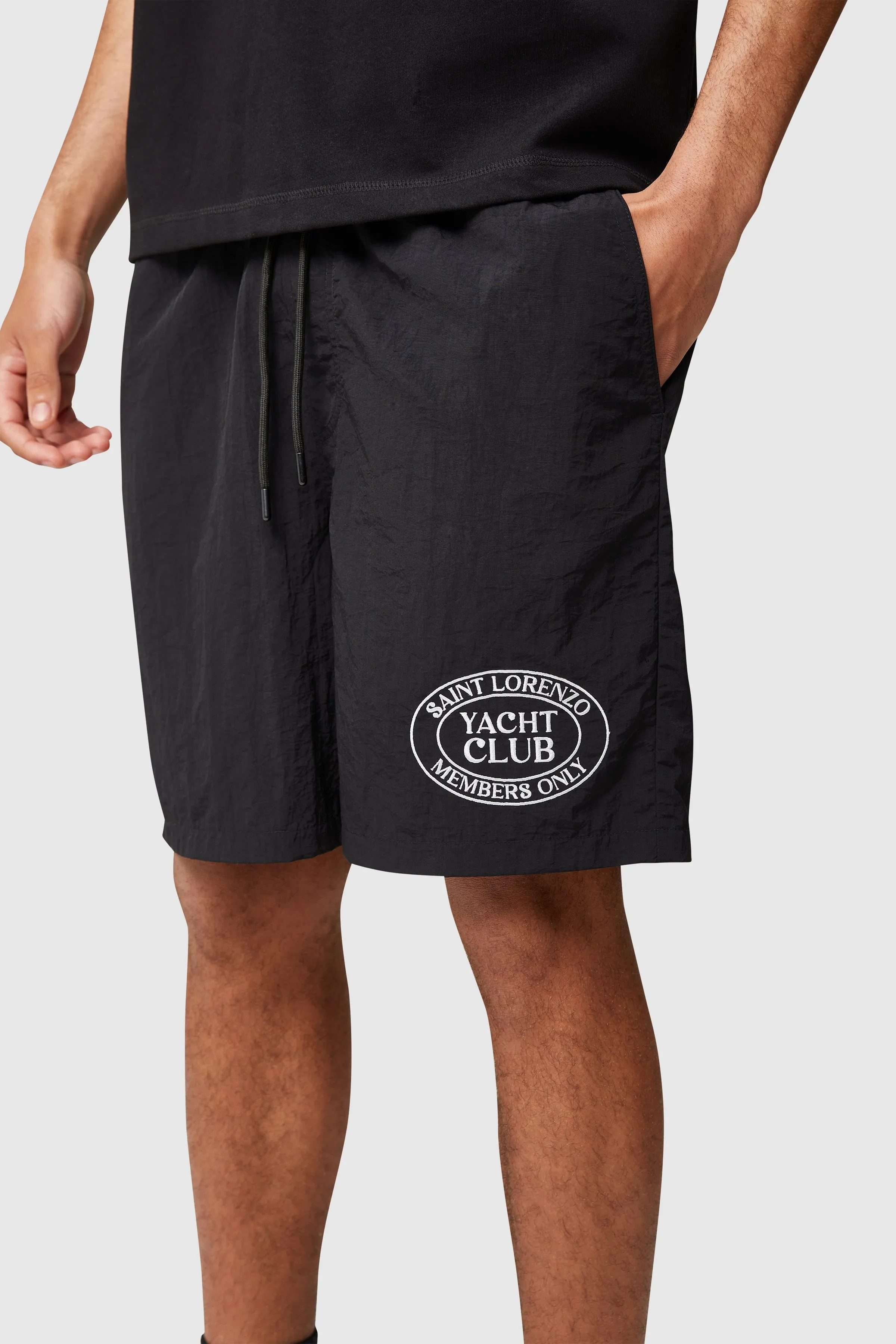 LORENZO YACHT CLUB SHORT - BLACK