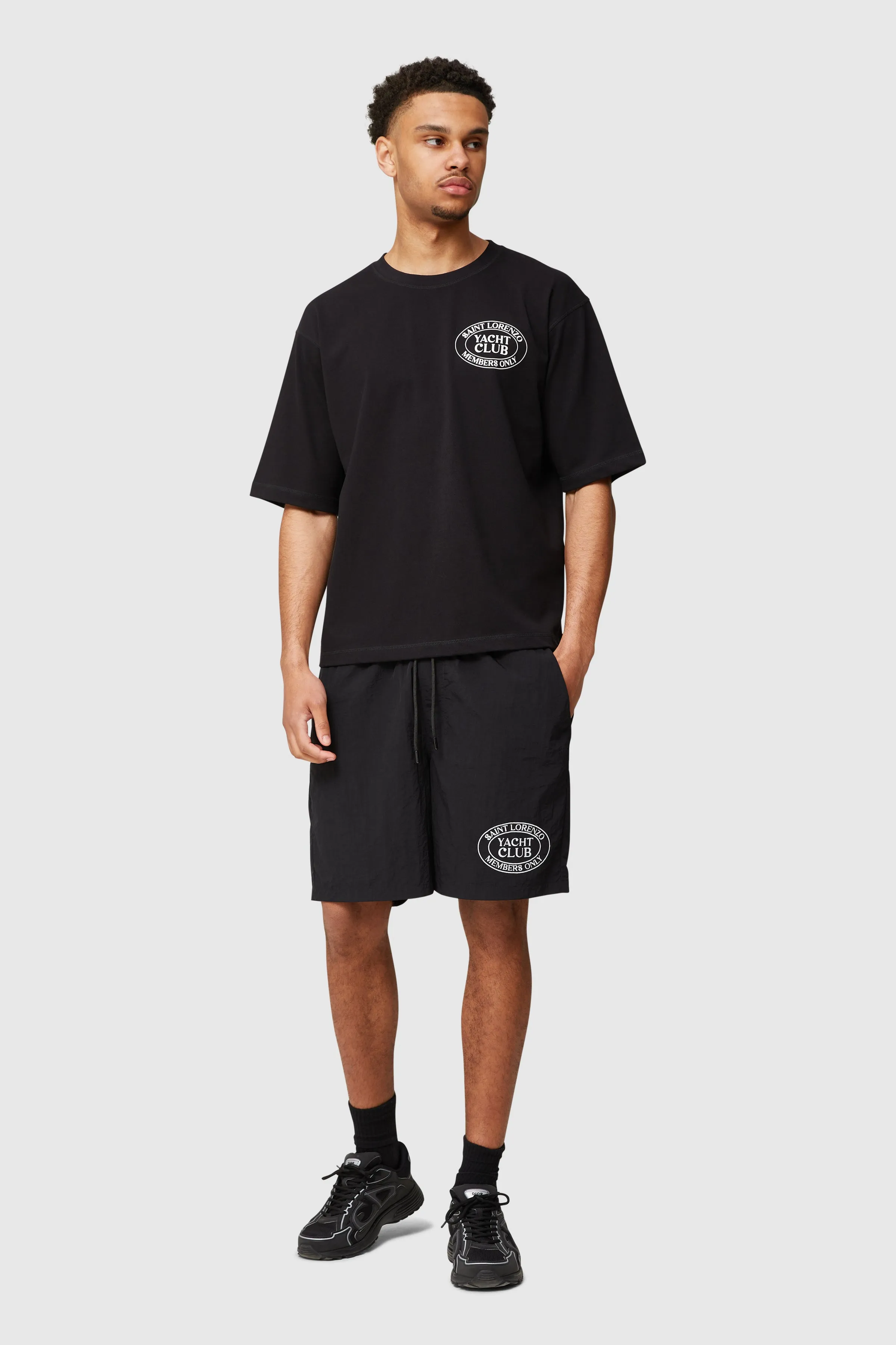 LORENZO YACHT CLUB SHORT - BLACK