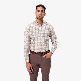 Men's Mizzen   Main | Leeward Trim Long Sleeve | Cream Caribou Plaid