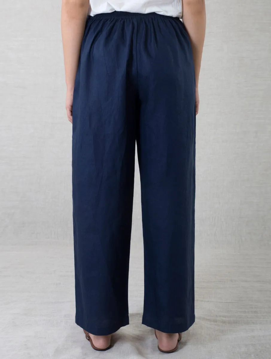 Mia Elasticated Drawstring Classic Linen Pant