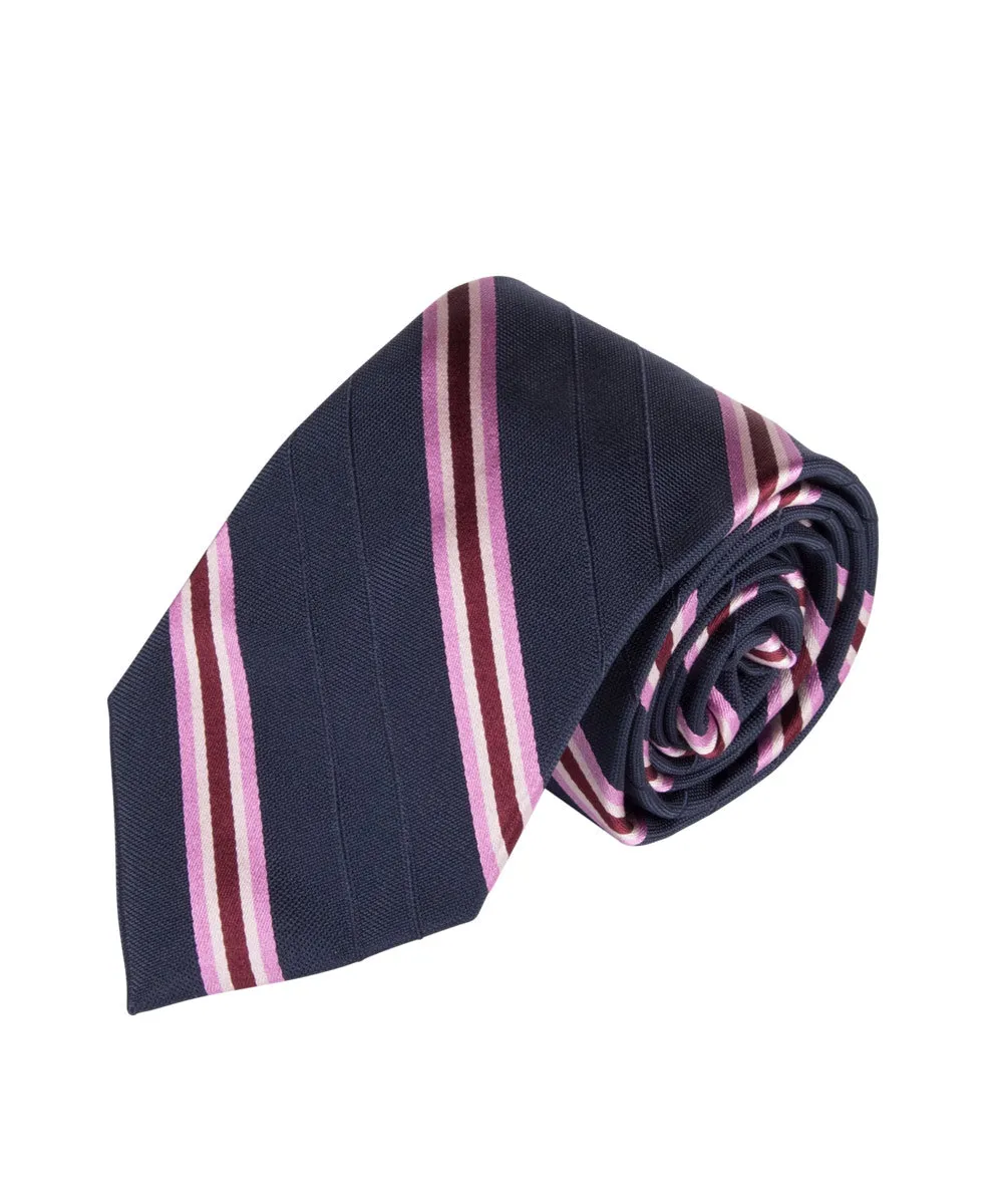 Navy & Pink Stripe (Long)