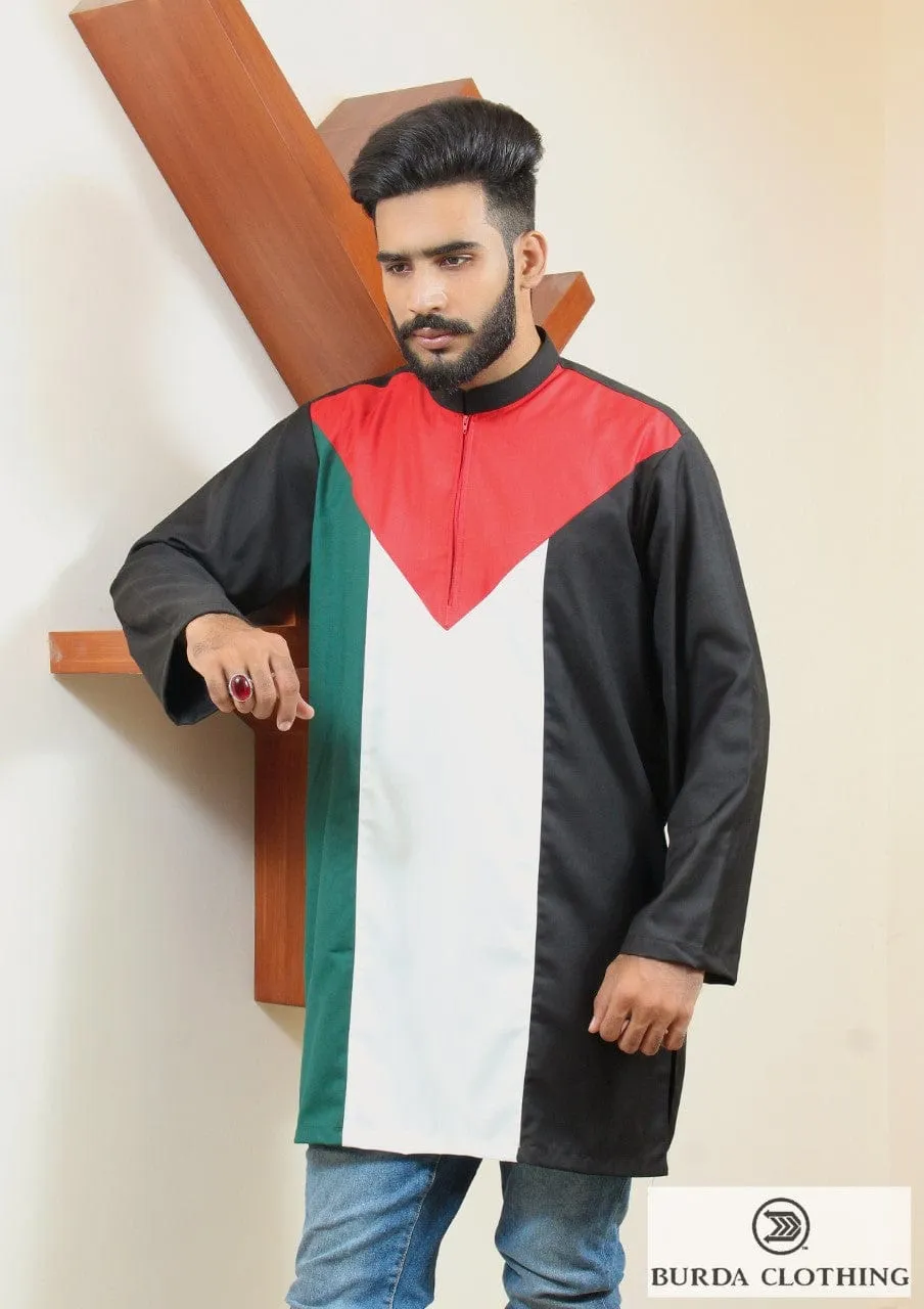 Palestine Flag Premium short kurta