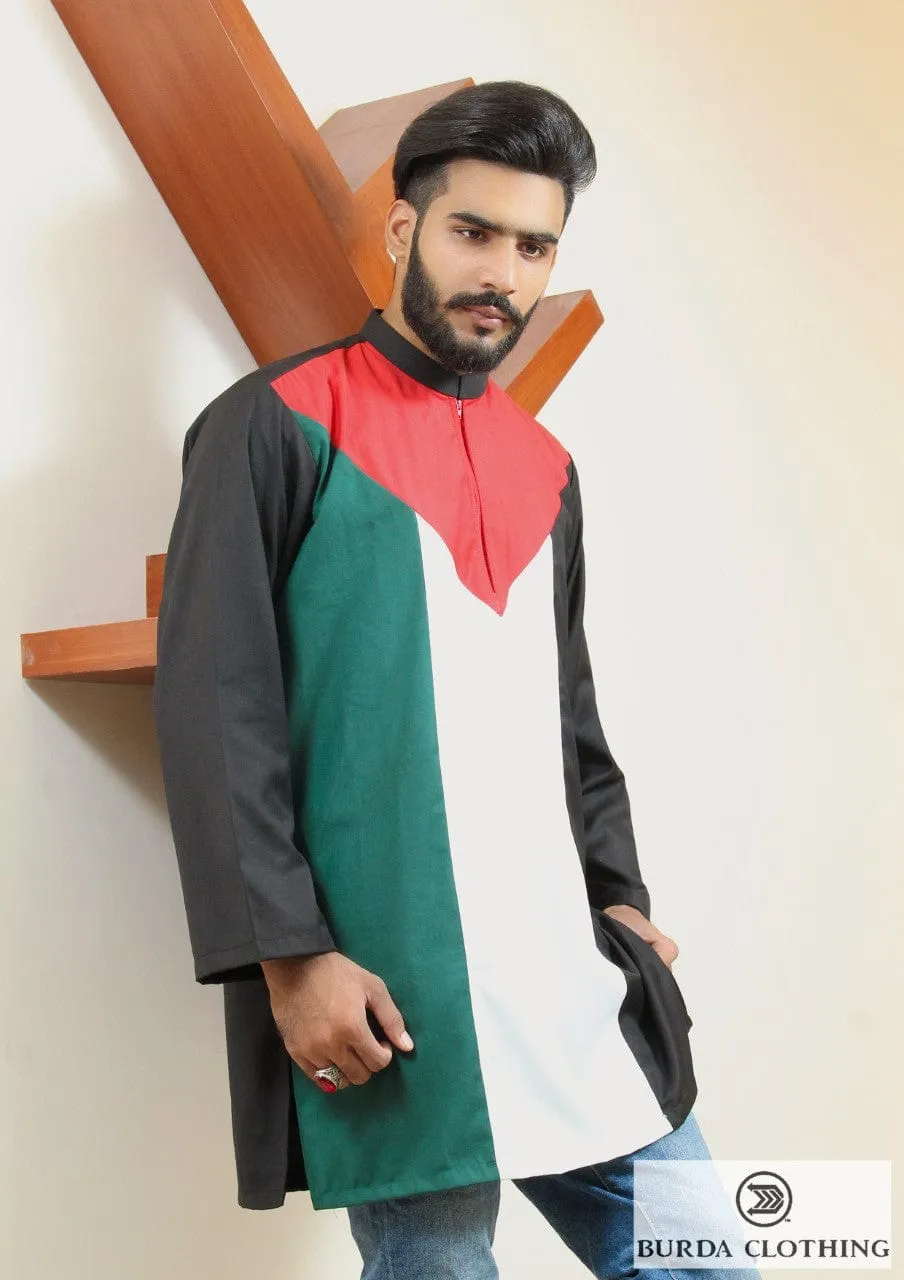 Palestine Flag Premium short kurta