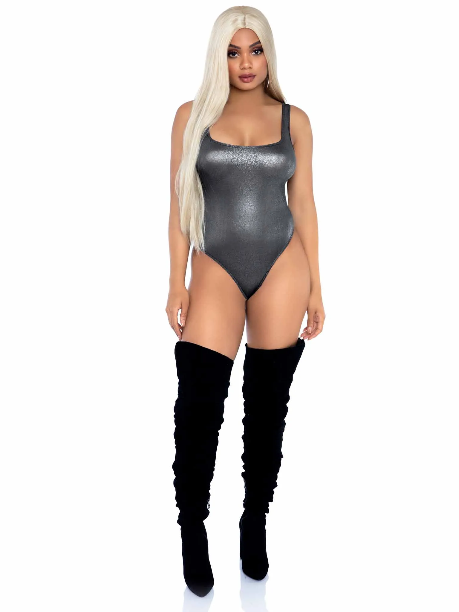 Party Girl Shimmer Thong Bodysuit