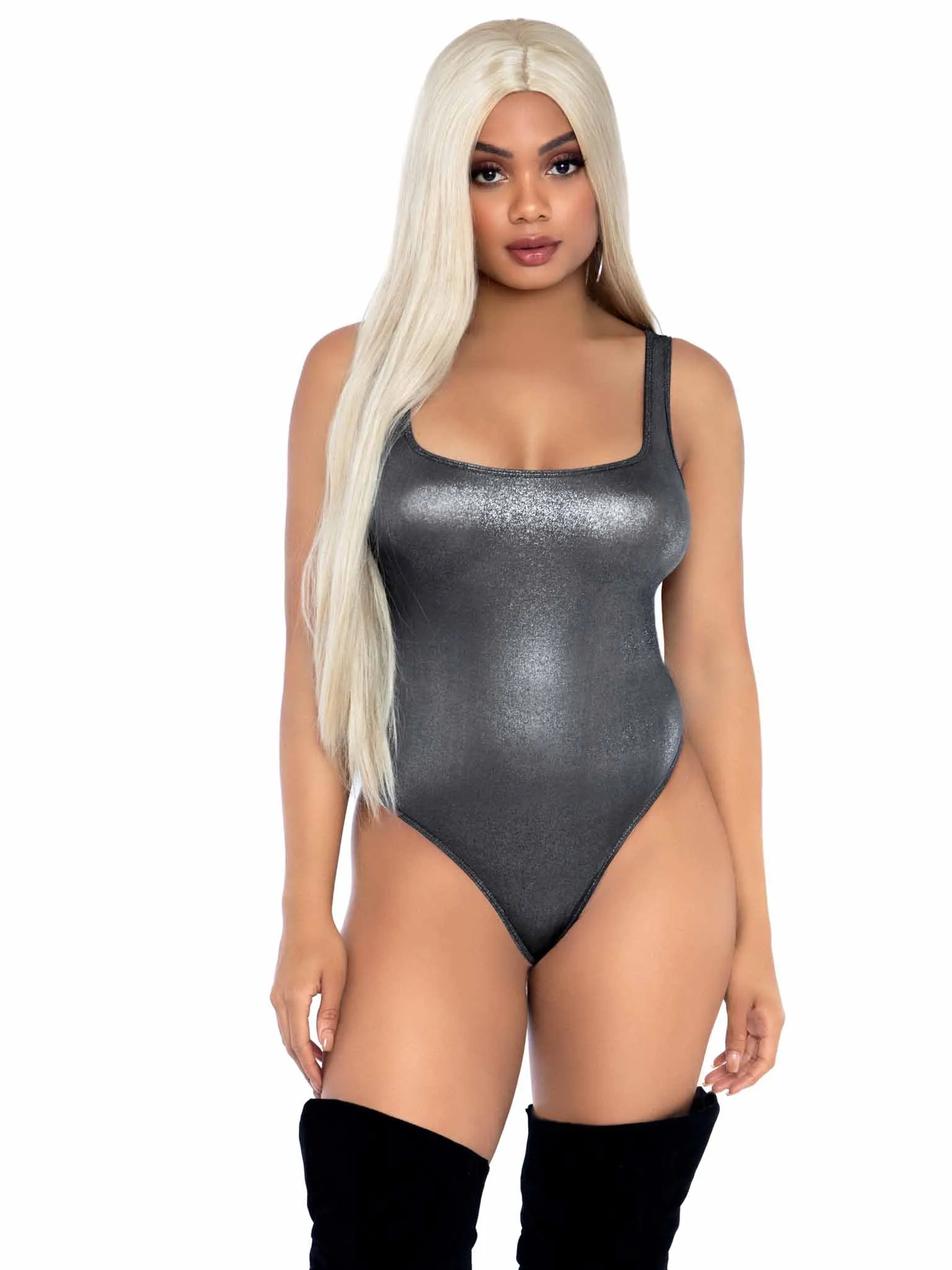 Party Girl Shimmer Thong Bodysuit