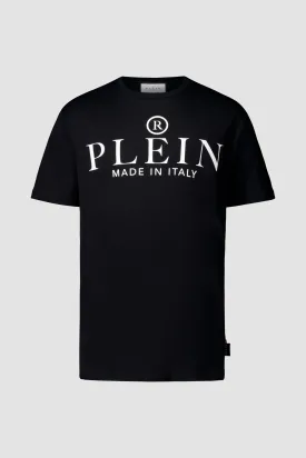 Philipp Plein Black Round Neck SS T-Shirt