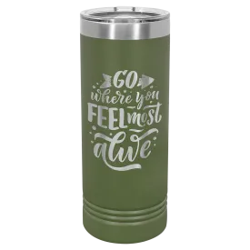 Polar Camel 22 oz. Skinny Tumbler with Slider Lid